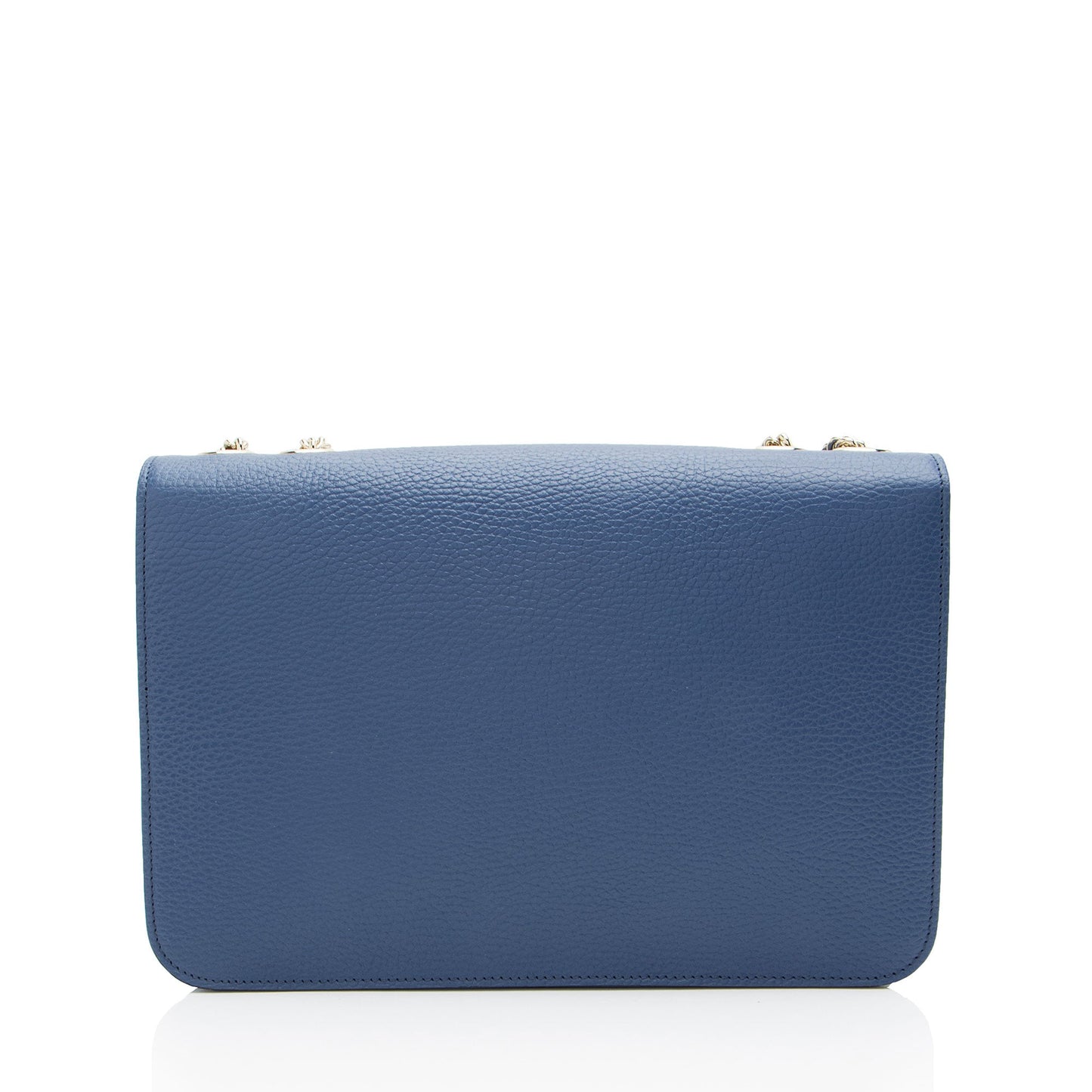 Gucci Grained Interlocking G SHF-EgvU23 Calfskin Blue Medium Crossbody Bag