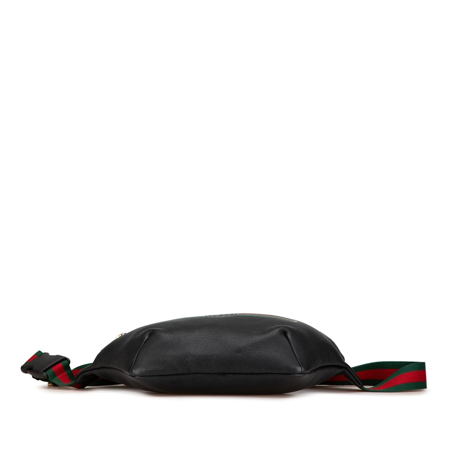 Gucci Grained Belt Calf Calfskin Black Logo Accessory Bag 3