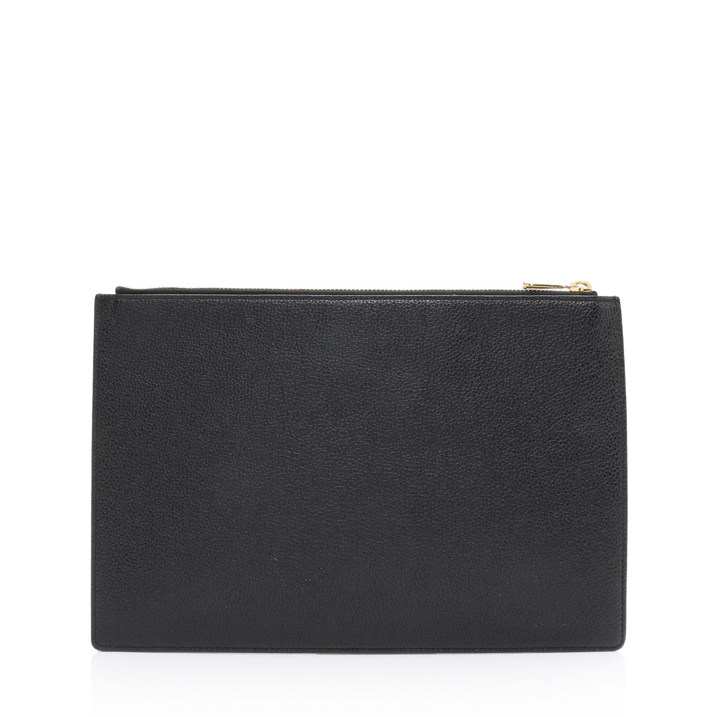 Gucci Grained Zumi Pouch SHF-AvV2u4 Leather Black Clutch Bag