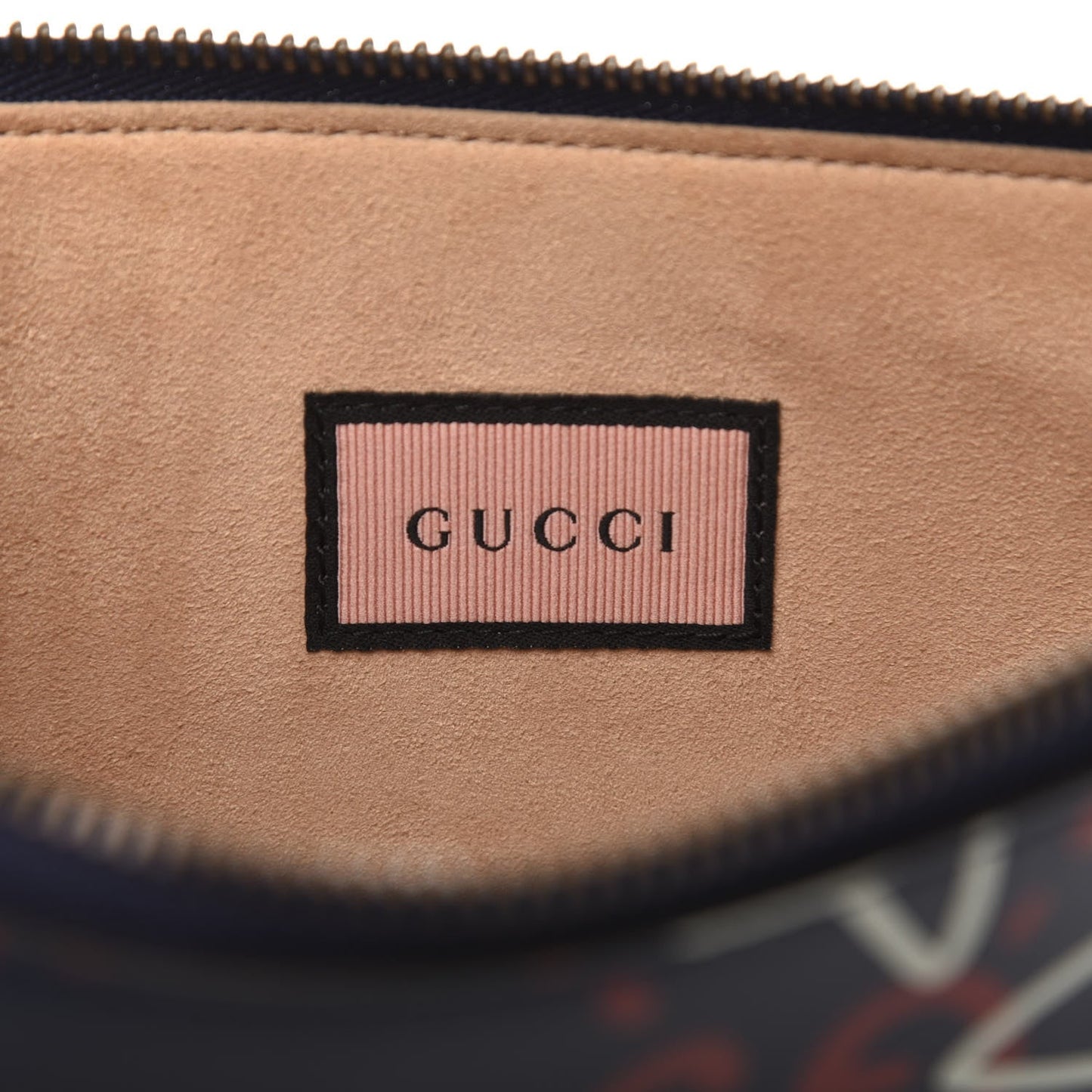 Gucci GucciGhost Graffiti Print Pouch Travel Bag