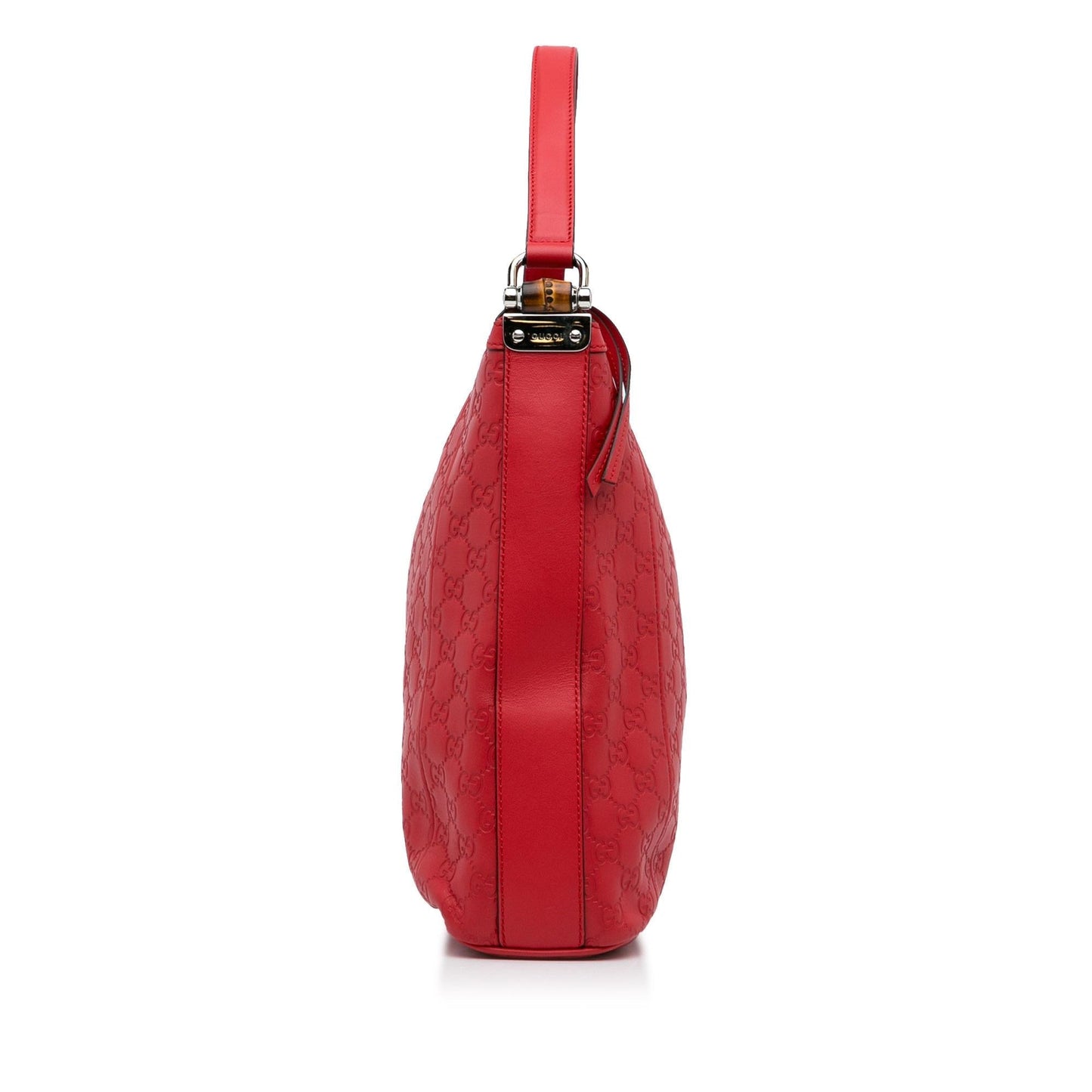 Gucci Guccissima Bamboo SHG-Zkij8n Calf Red Shoulder Bag
