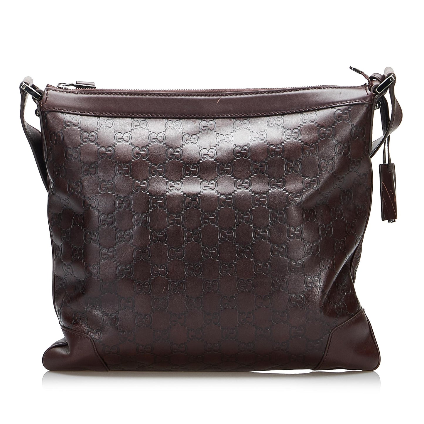 Gucci Guccissima SHG-WvF8Kk Calf Brown Crossbody Bag