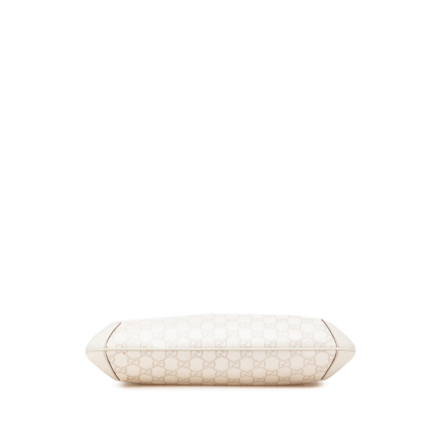 Gucci Guccissima Horsebit Creole Calf White Shoulder Bag