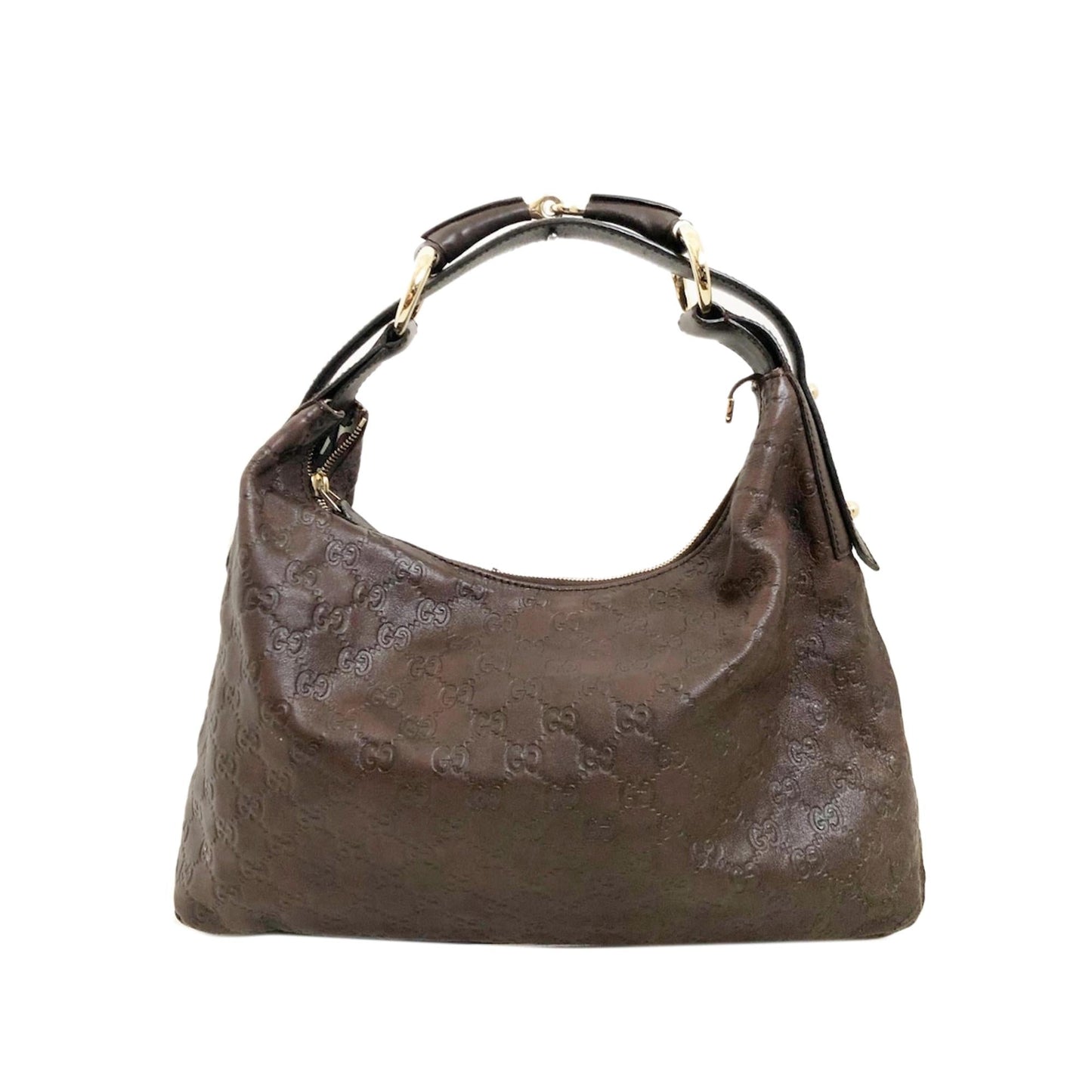 Gucci Guccissima Horsebit SHG-VfTOh0 Calf Brown Shoulder Bag