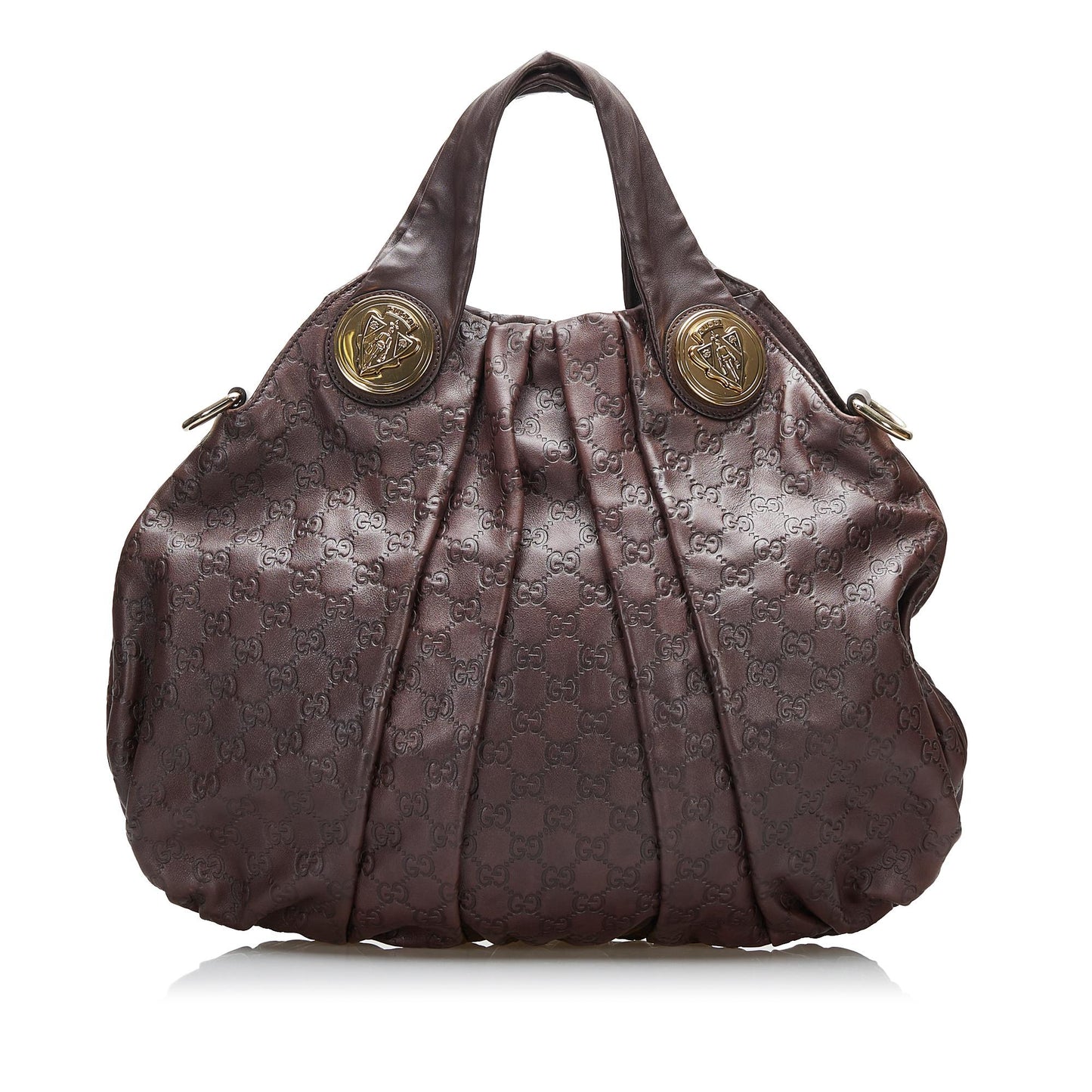 Gucci Guccissima Hysteria SHG-RxCC11 Calf Brown Satchel Bag