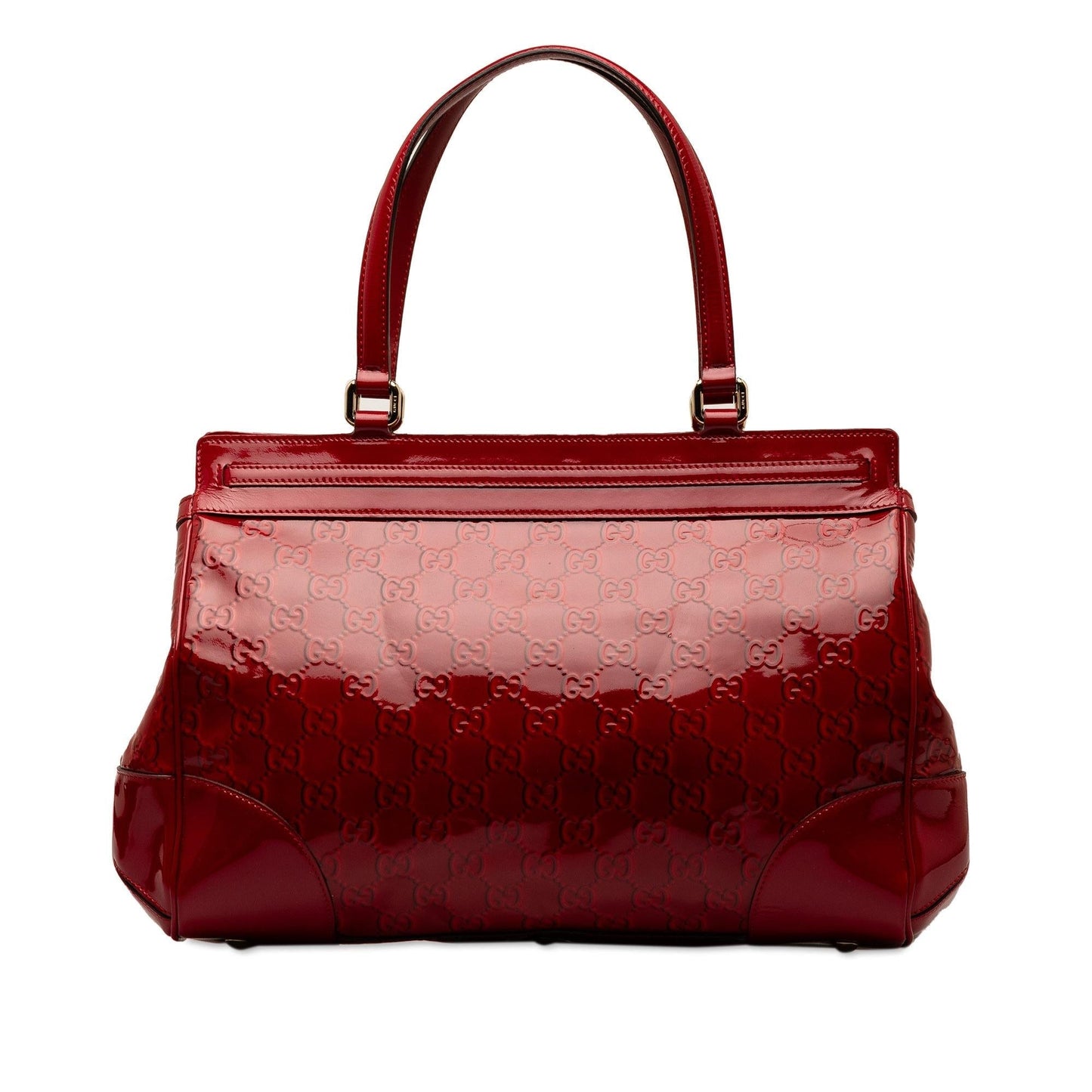 Gucci Guccissima Mayfair SHG-g4ccOc Leather Patent Red Tote Bag