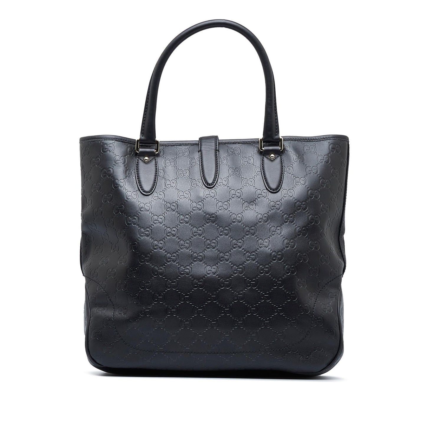 Gucci Guccissima New Jackie SHG-kH4Dlg Calf Black Tote Bag