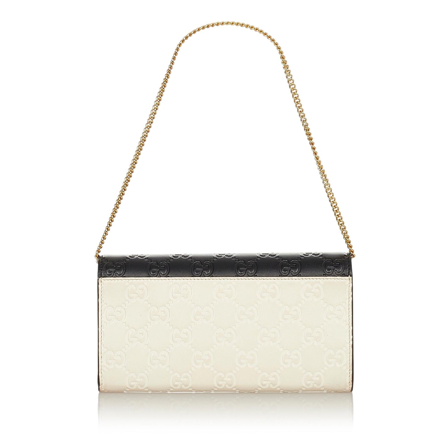 Gucci Guccissima Padlock SHG Calf Black White Shoulder Bag