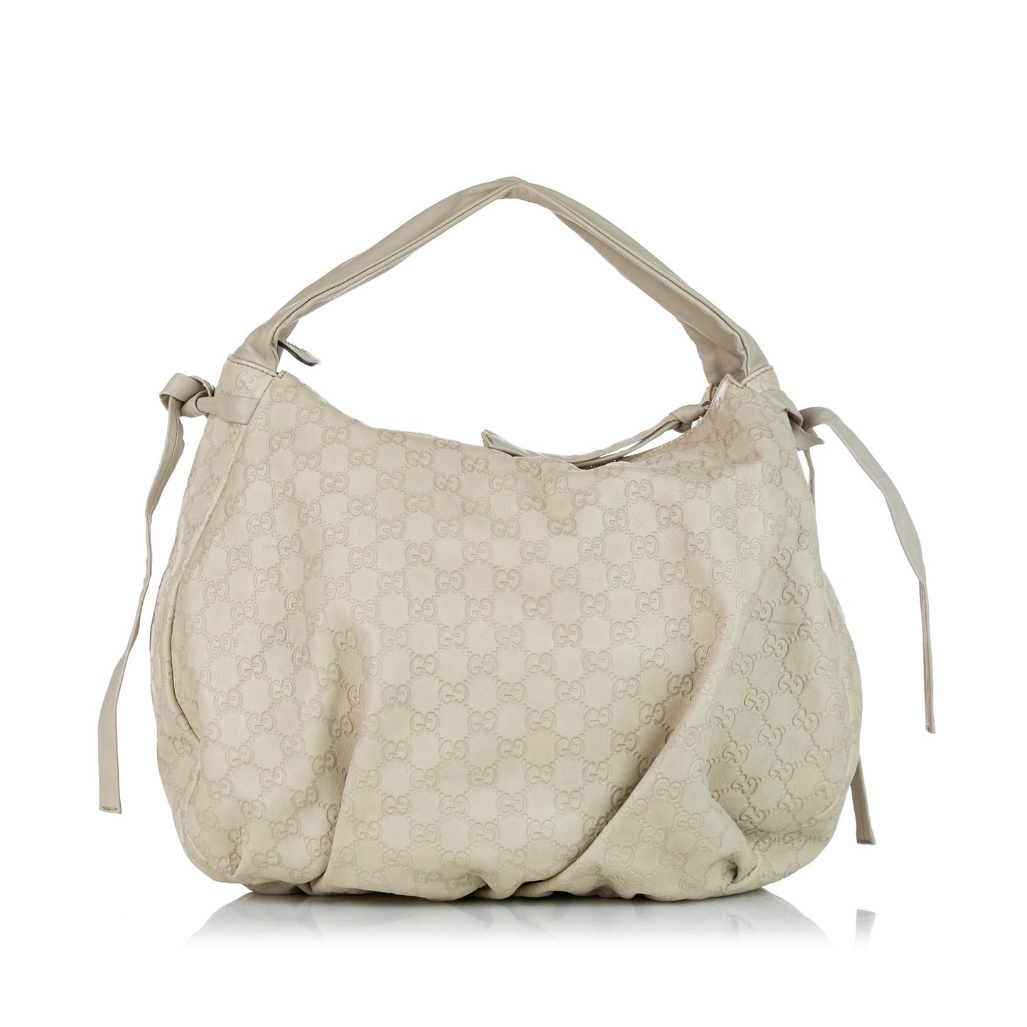 Gucci Guccissima SHG Calf White Shoulder Bag