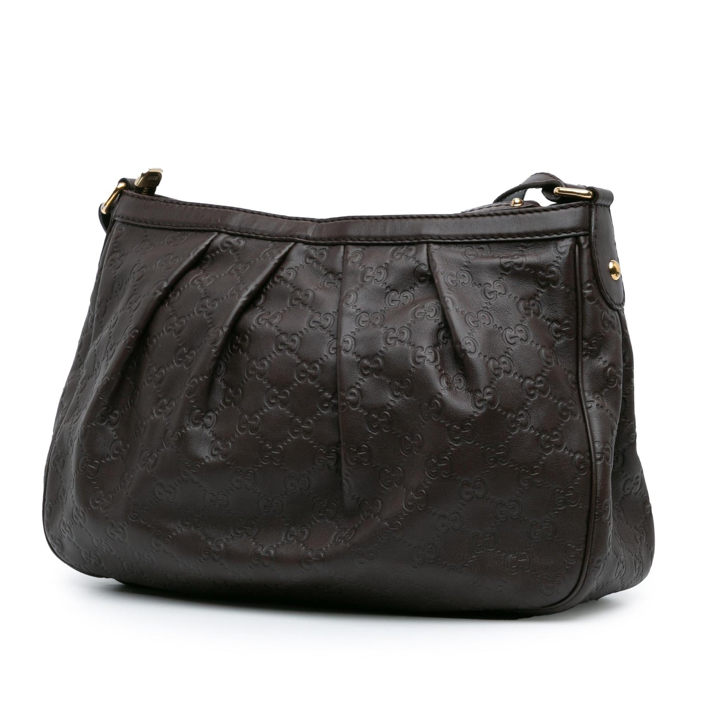 Gucci Guccissima Sukey Calf Brown Crossbody Bag