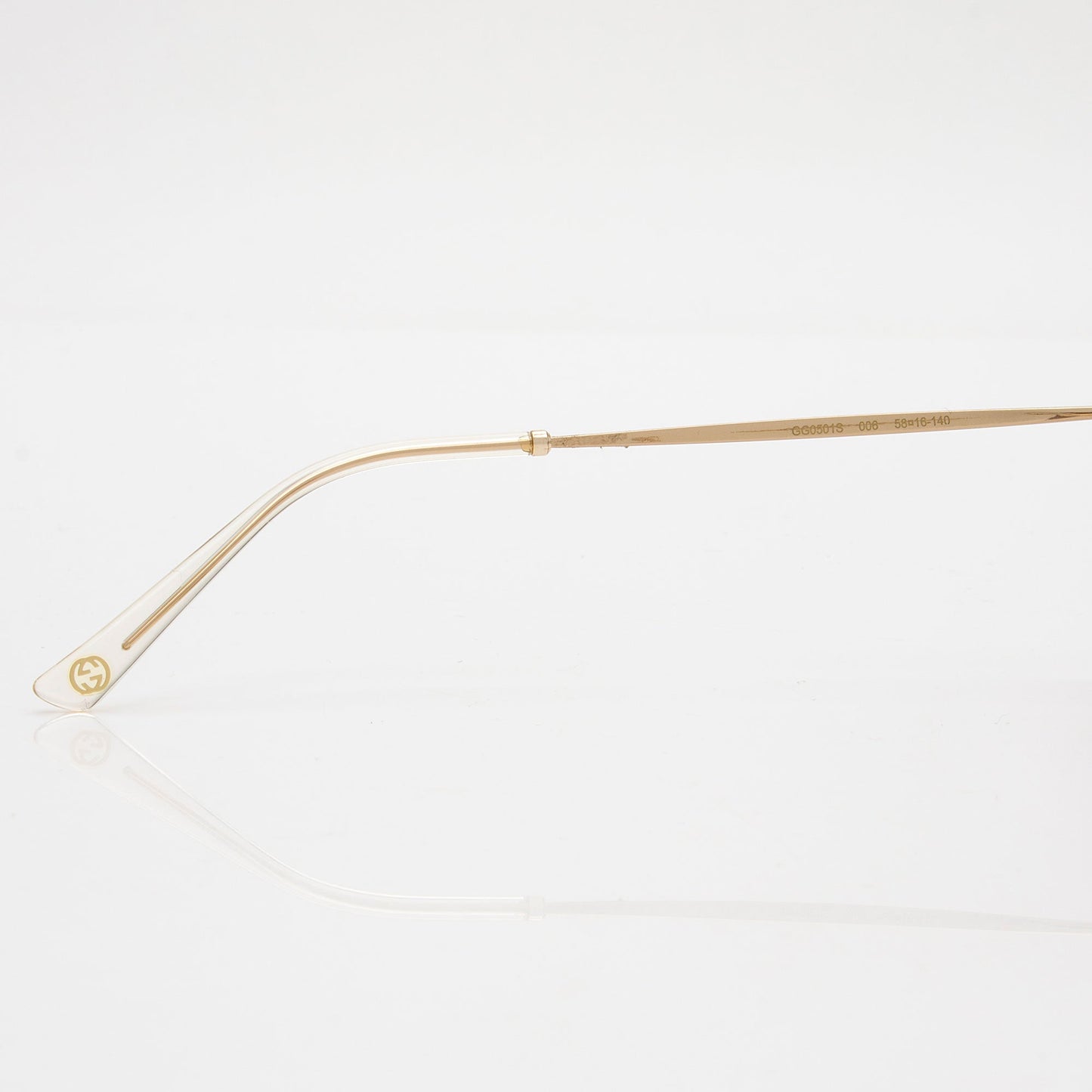 Gucci Interlocking G Aviator Sunglasses Gold Accessory