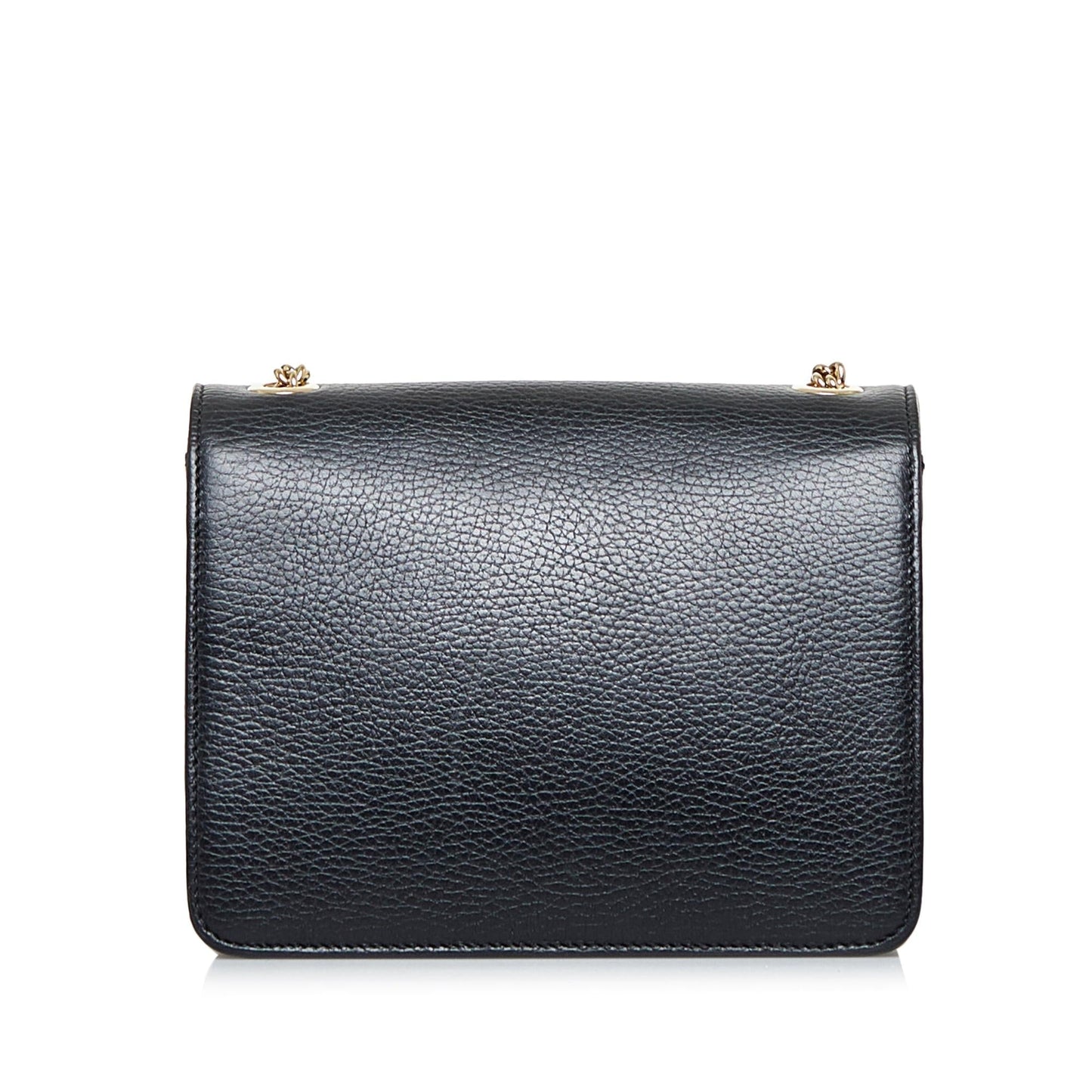 Gucci Interlocking G Dollar SHG-Udn5Fy Calf Black Crossbody Bag