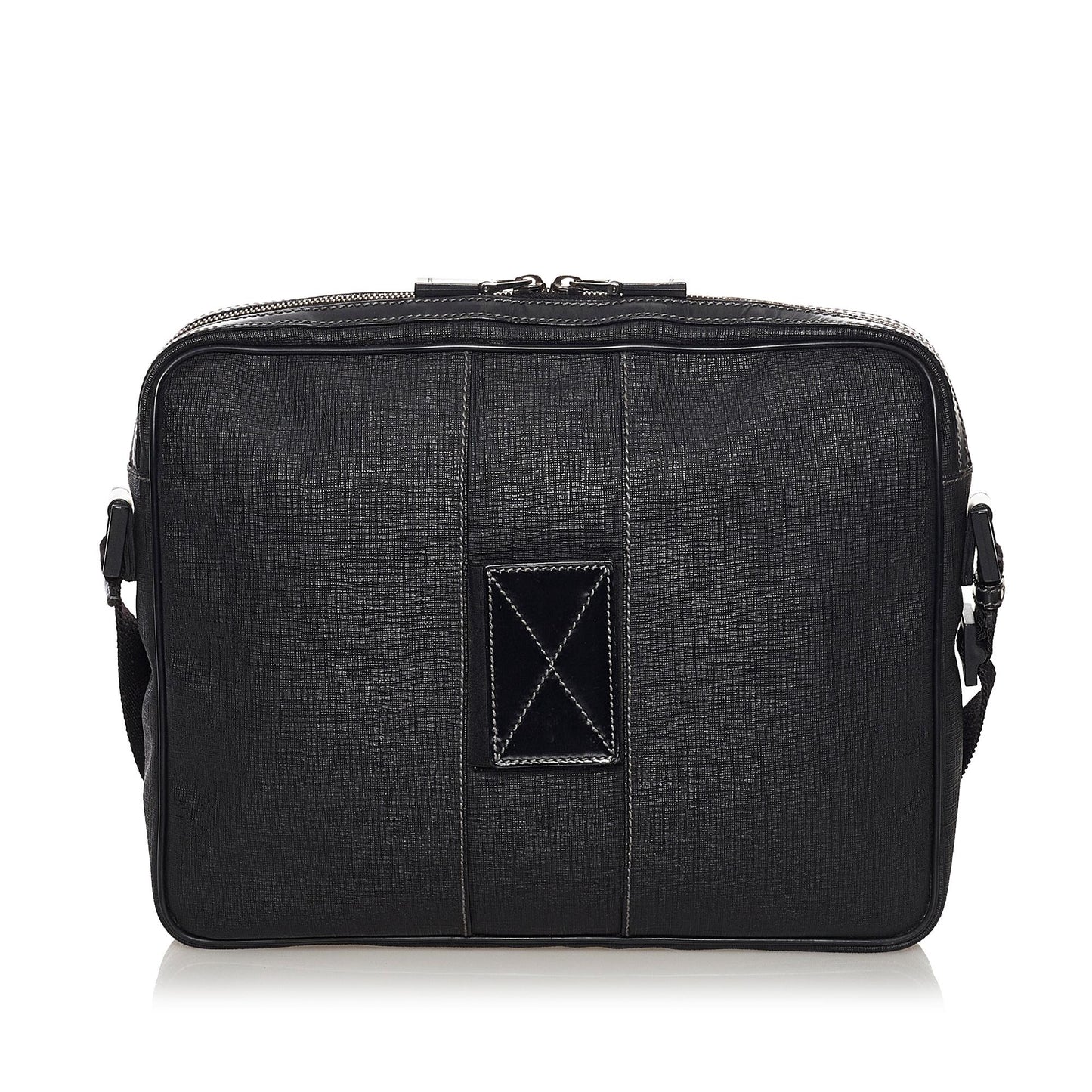 Gucci Interlocking G SHG Leather Calf Black Crossbody Bag