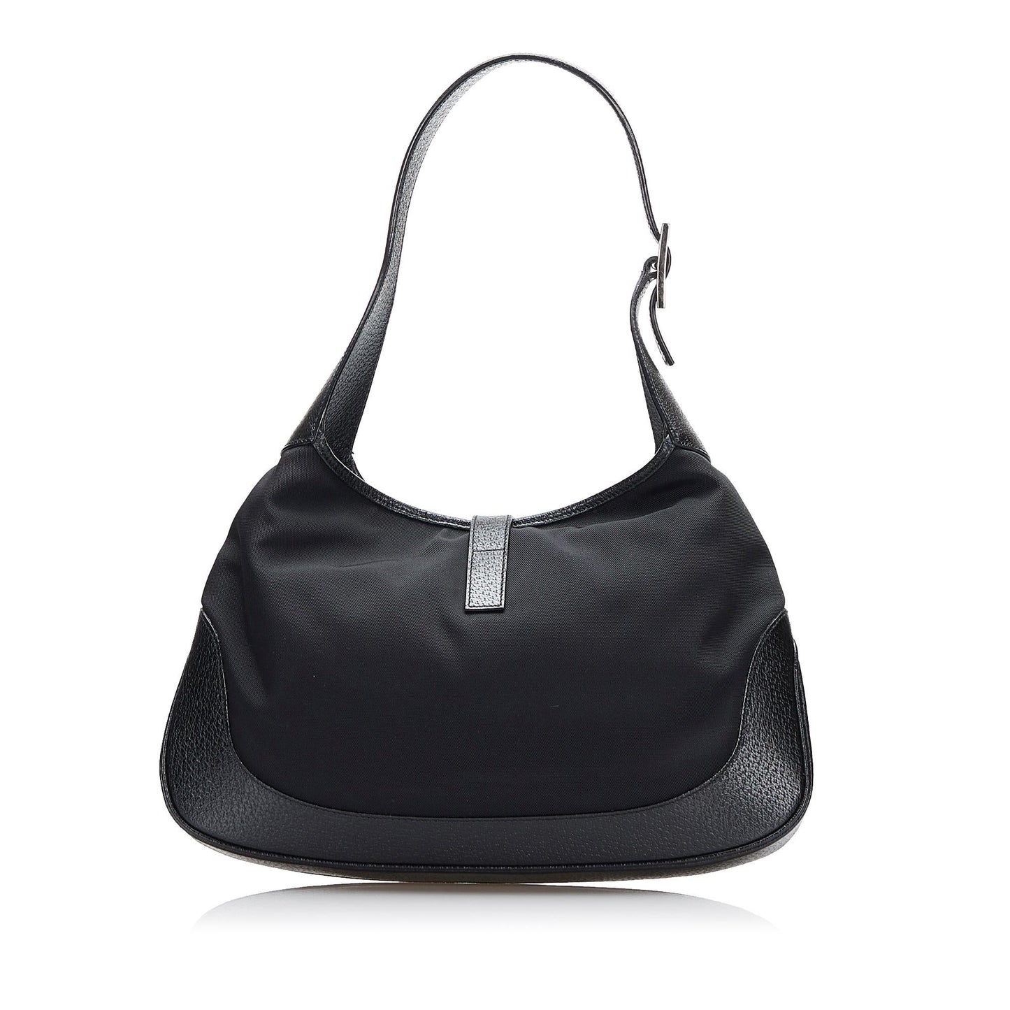 Gucci Jackie SHG-HRXgdz Nylon Calf Black Shoulder Bag