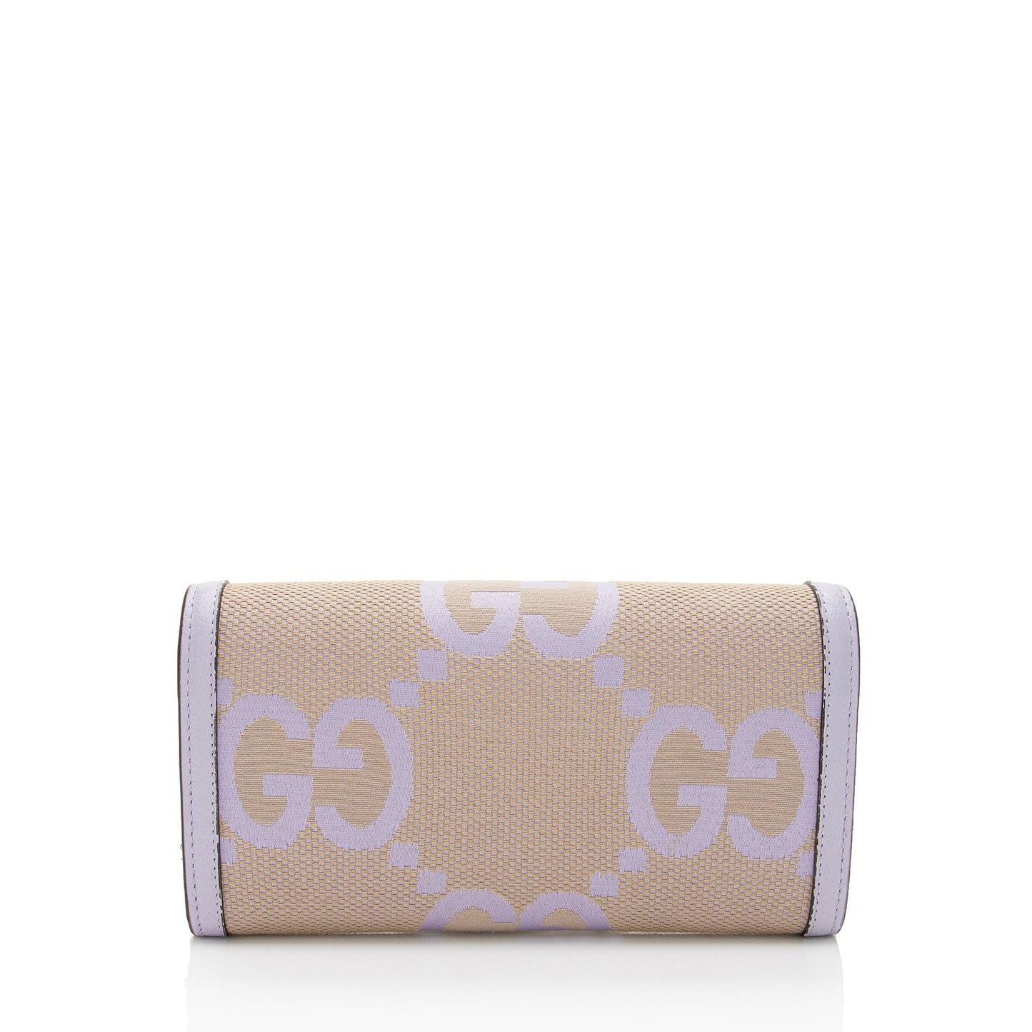 Gucci Jumbo GG Ophidia Continental Wallet Leather Canvas Beige Chain Crossbody Bag