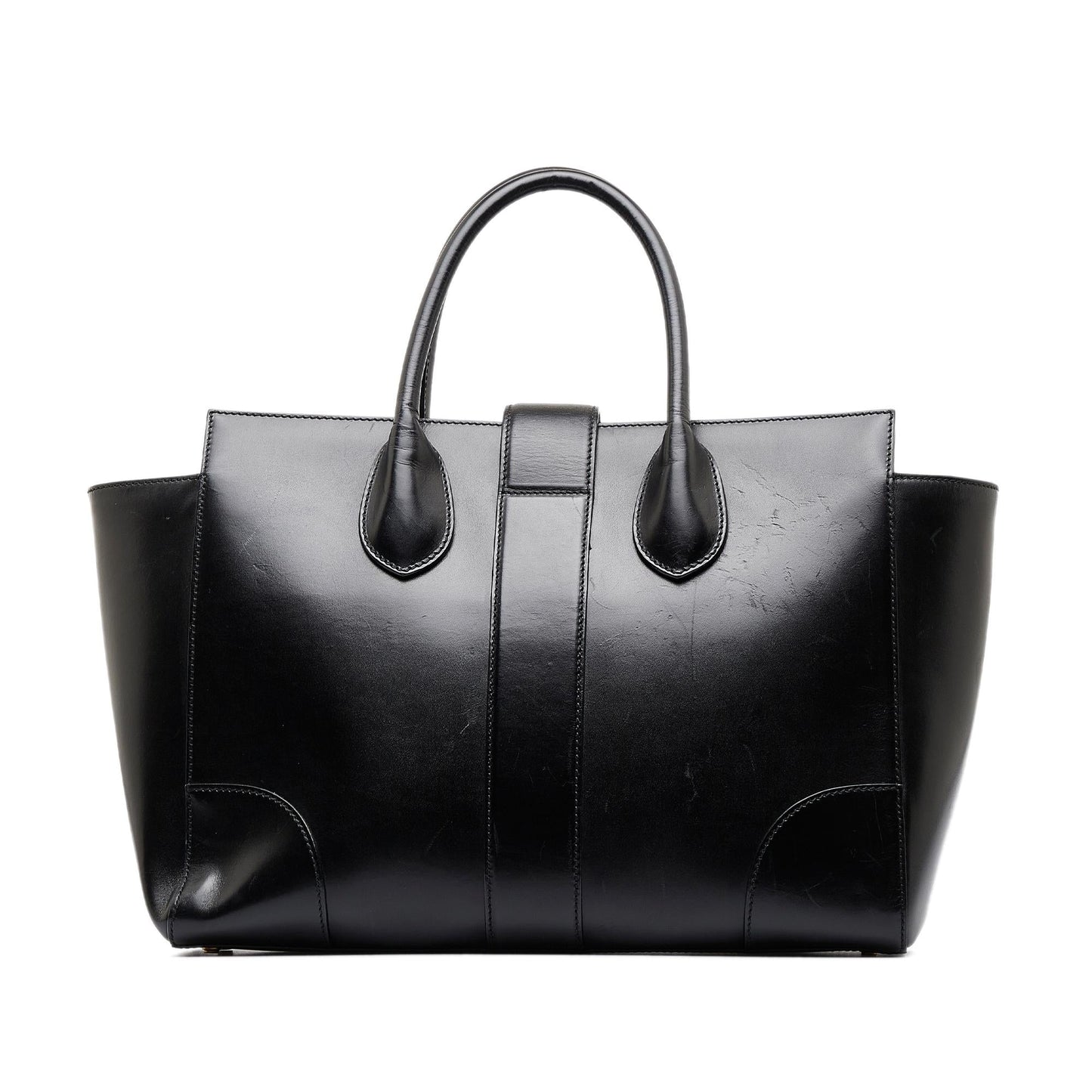 Gucci Lady Buckle SHG-5X4lld Calf Black Tote Bag