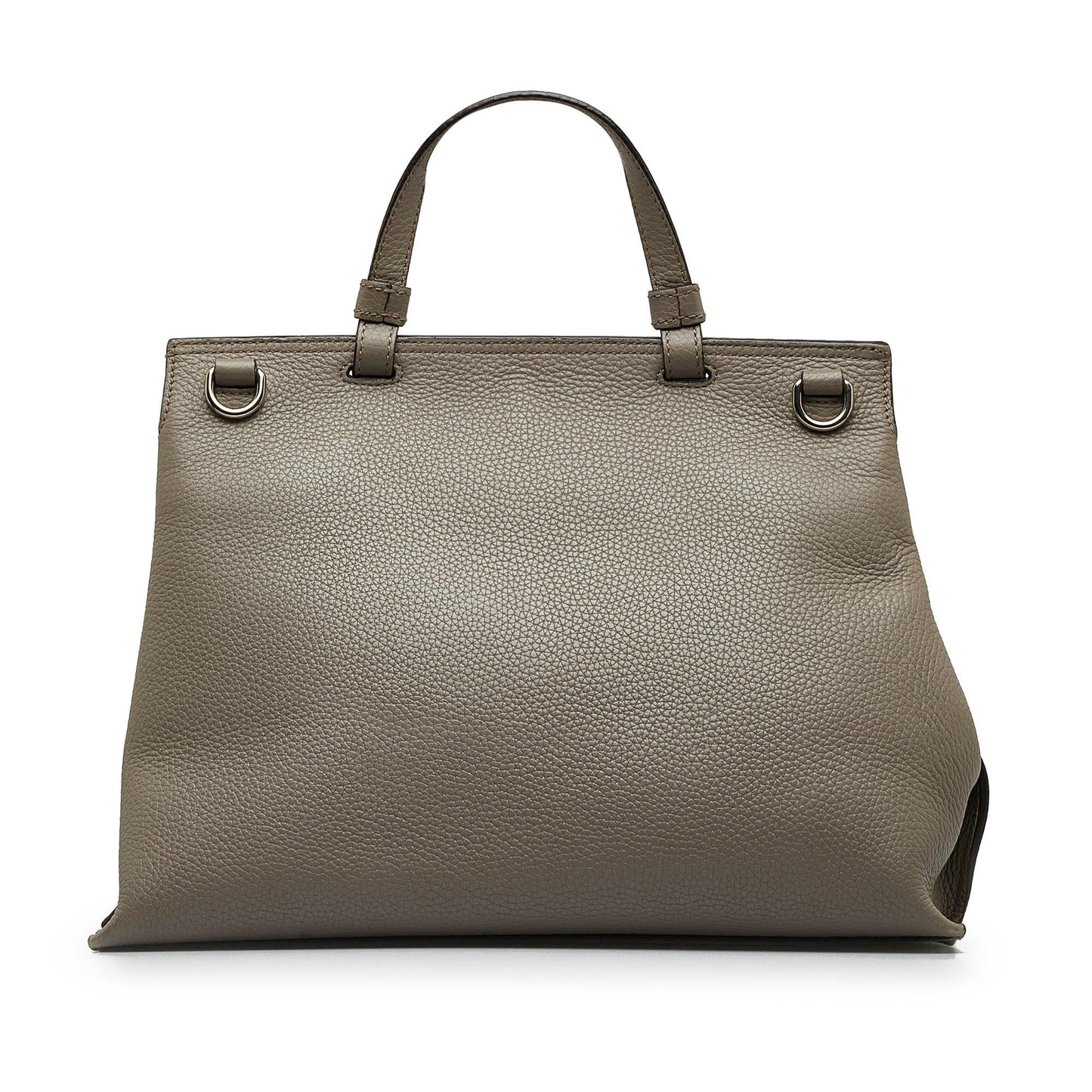 Gucci Bamboo Daily SHG-qyLpsX Calf Grey Large Satchel Bag