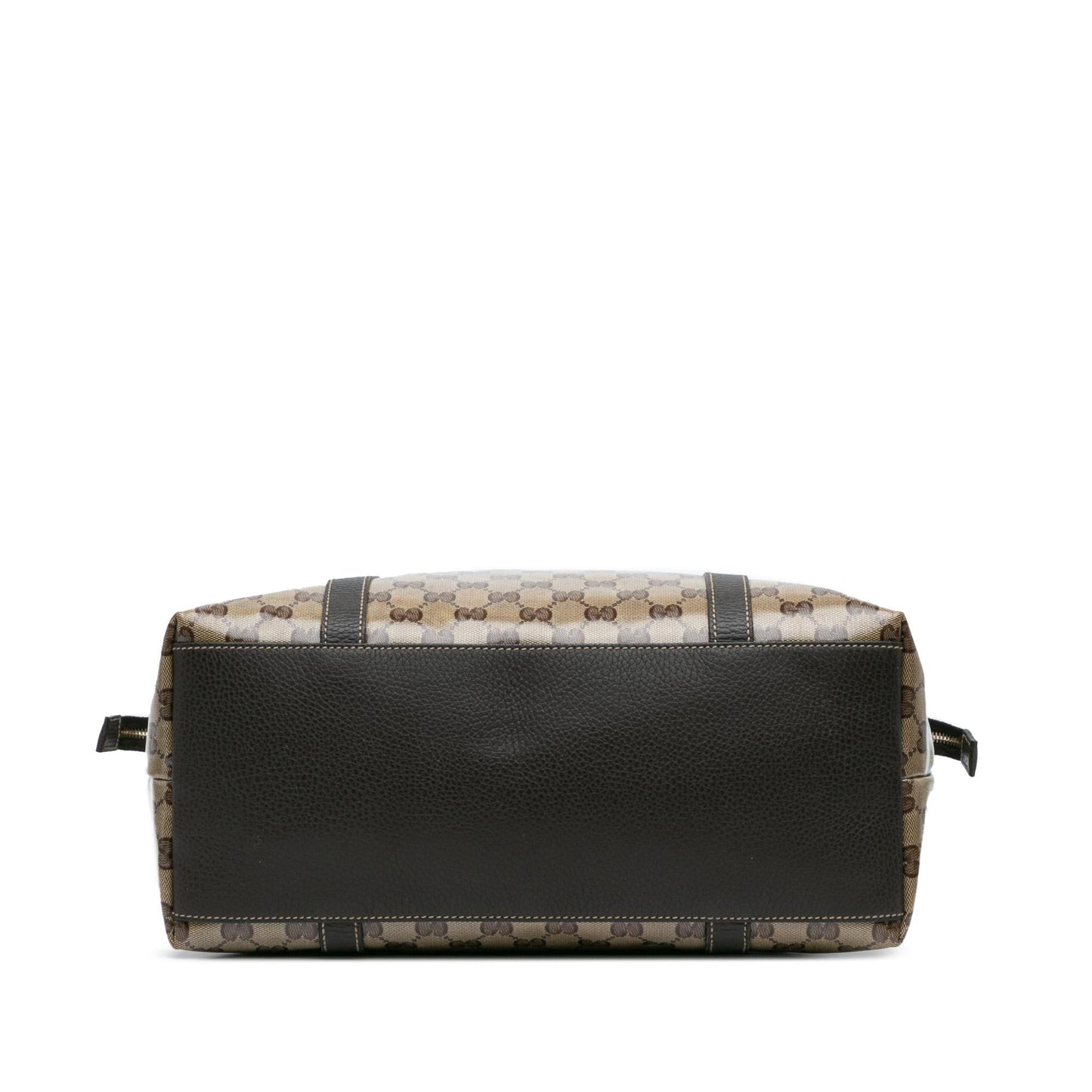 Gucci GG Crystal Charm Dome SHG-B8IvaG Canvas Calf Brown Large Satchel Bag