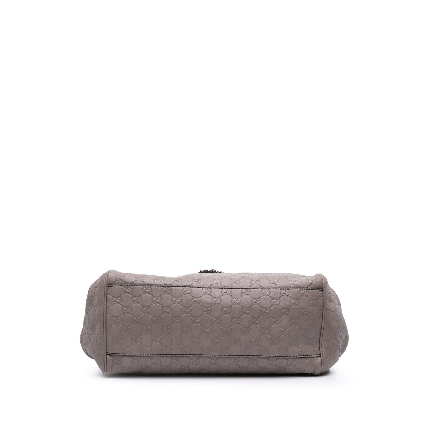 Gucci Guccissima Emily Calf Grey Large Chain Shoulder Bag
