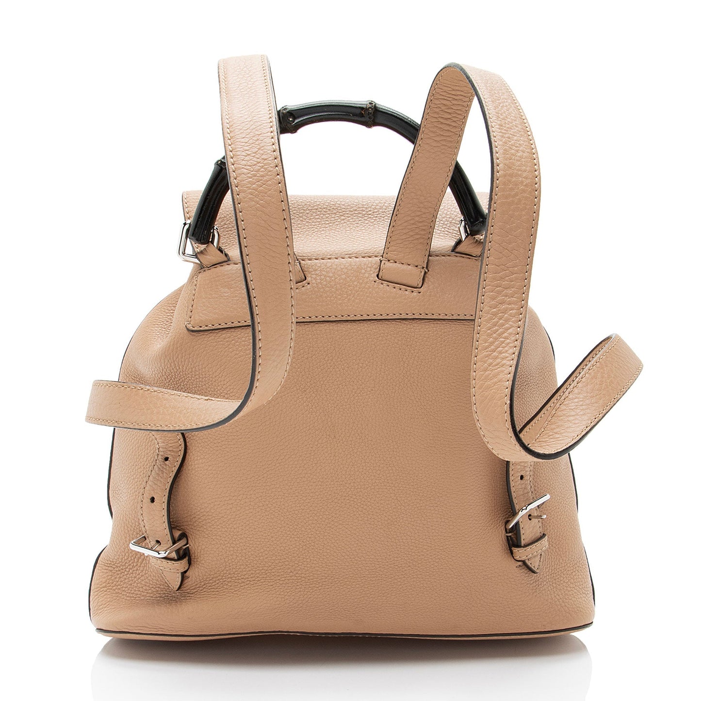 Gucci Bamboo Backpack Leather Beige Medium Shoulder Bag
