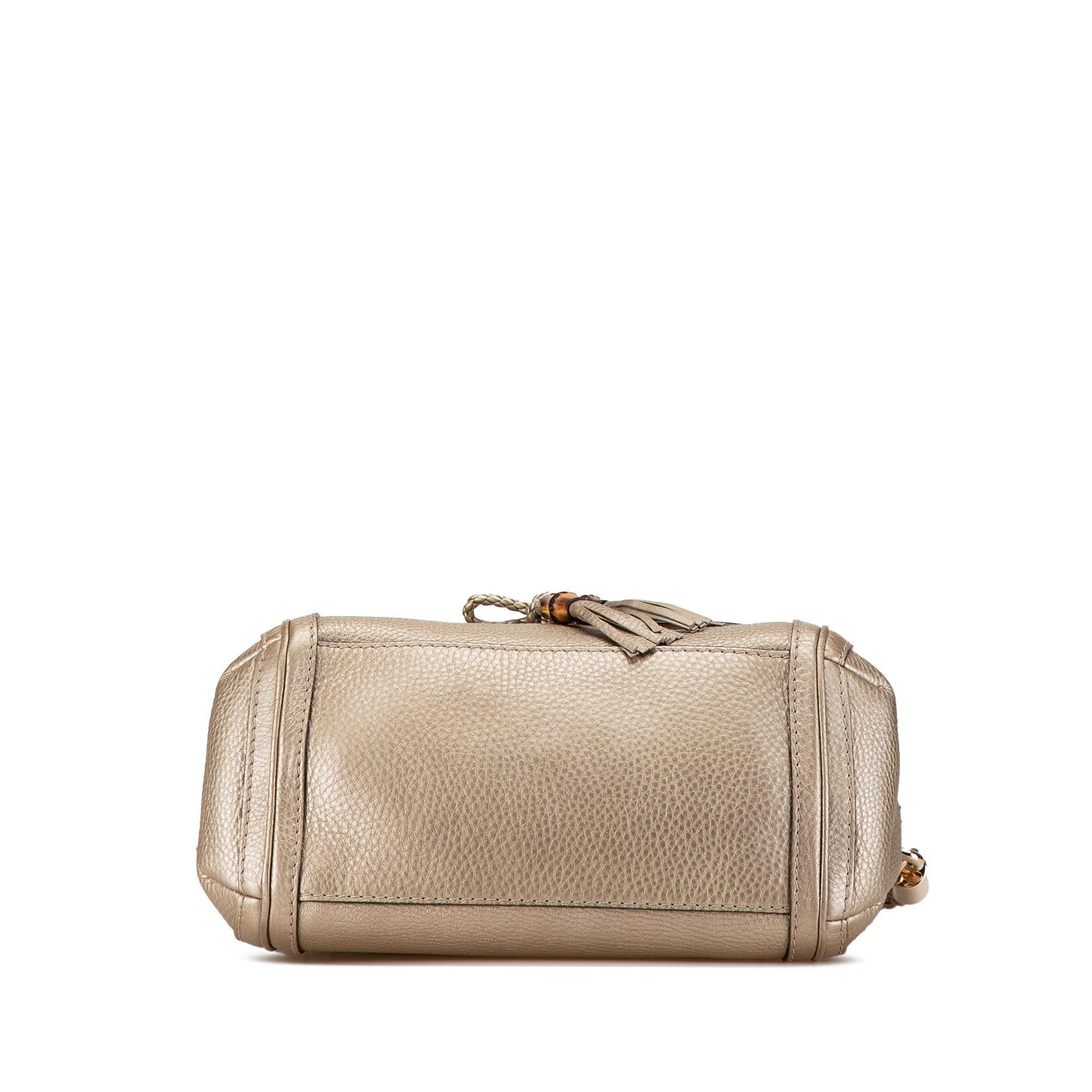 Gucci Bella Leather Calf Gold Satchel Bag Shg Loggiz