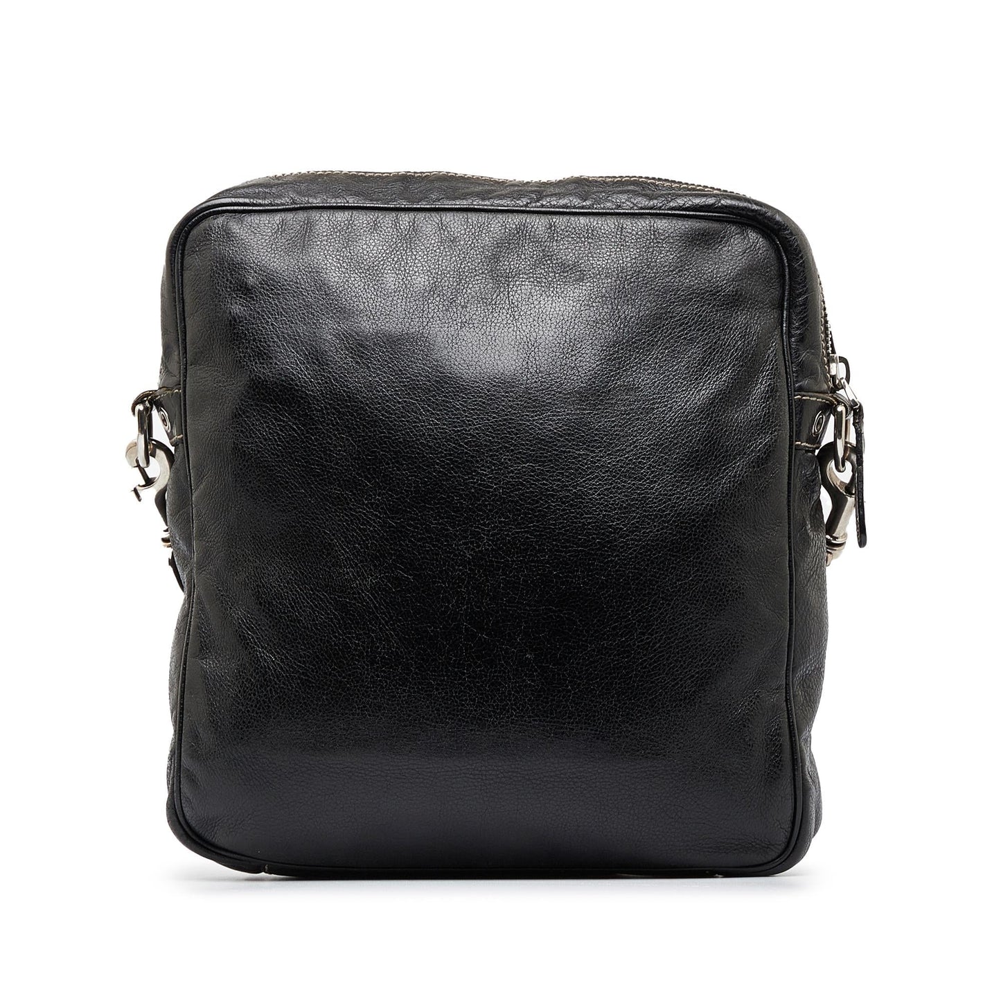 Gucci SHG-qstQVW Leather Calf Black Crossbody Bag