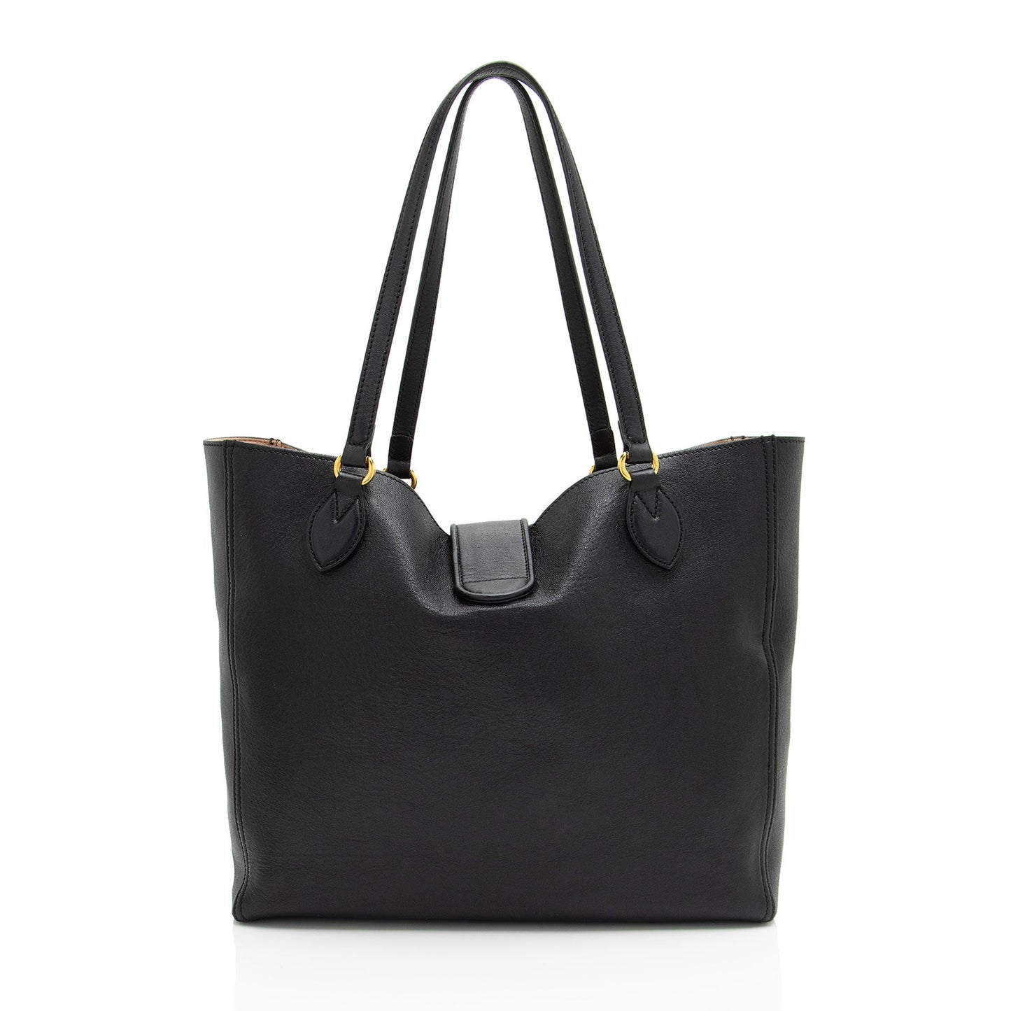 Gucci Dahlia SHF-G7nIG2 Leather Black Medium Large Tote Bag
