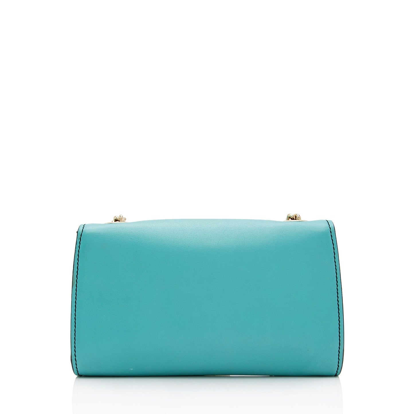 Gucci Emily SHF-C1Ky8i Leather Blue Small Chain Shoulder Bag