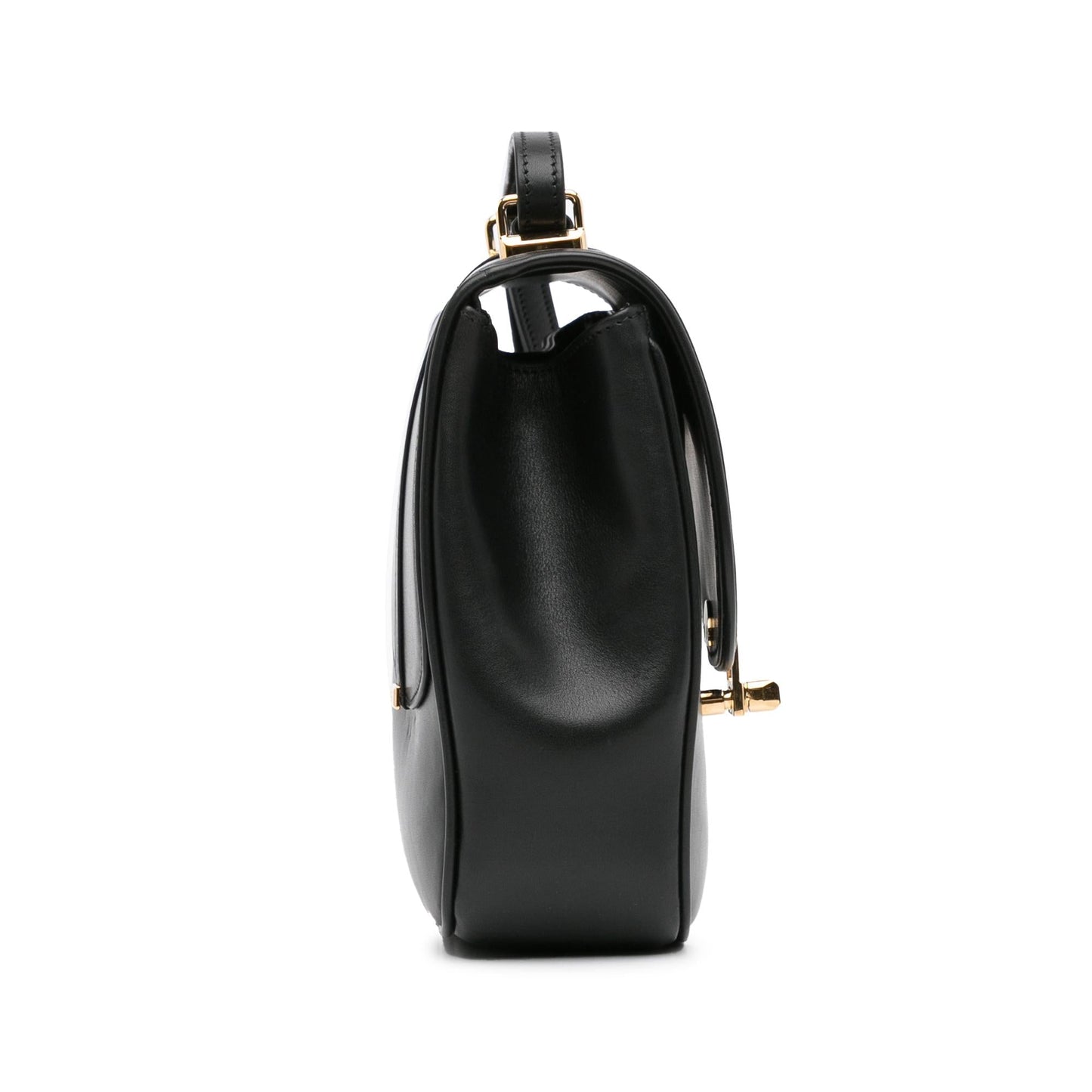 Gucci Equestrian SHG-mxa1tl Leather Calf Black Crossbody Bag