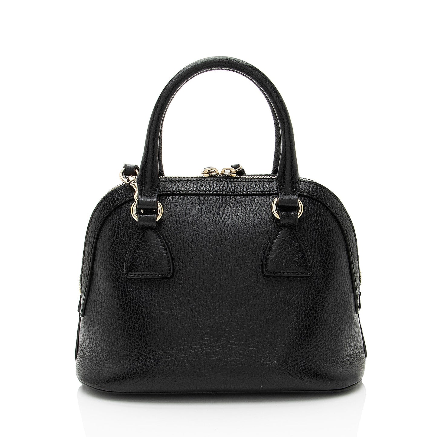 Gucci GG Charm Dome Leather Black Small Satchel Bag Satchel 1