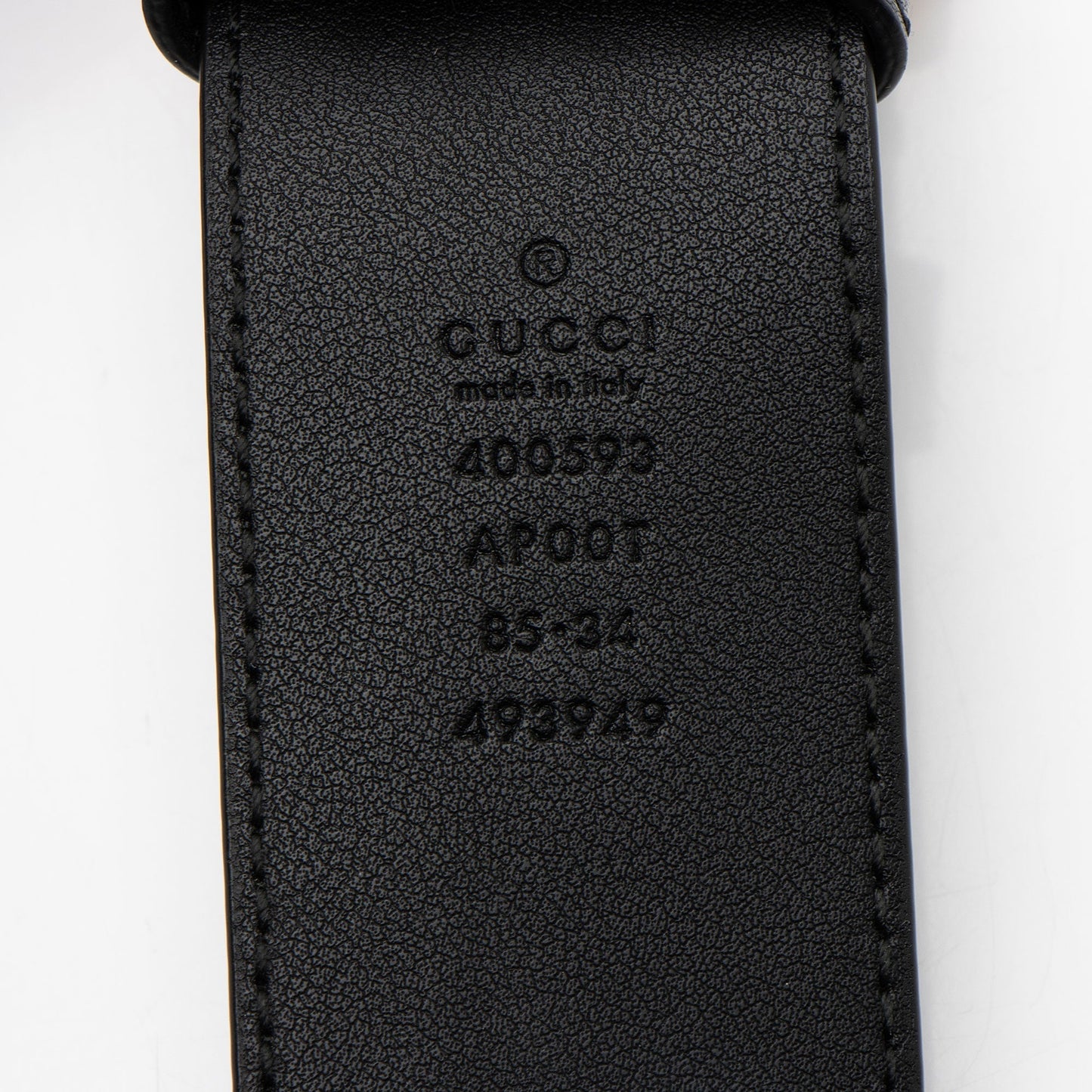Gucci GG Marmont Belt - Size Leather Black Accessory Shf C1Nozy