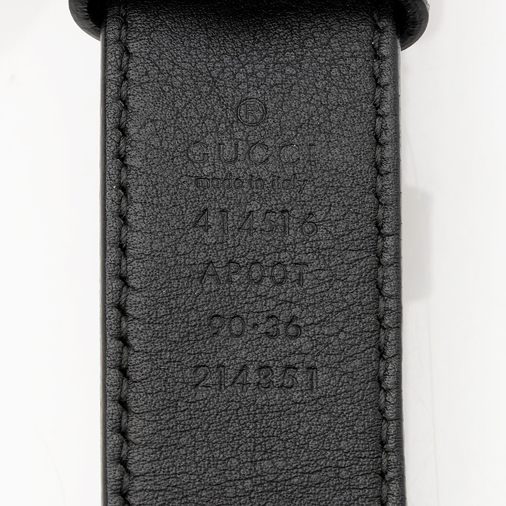 Gucci GG Marmont Belt - Size Leather Black Accessory 90 Shf