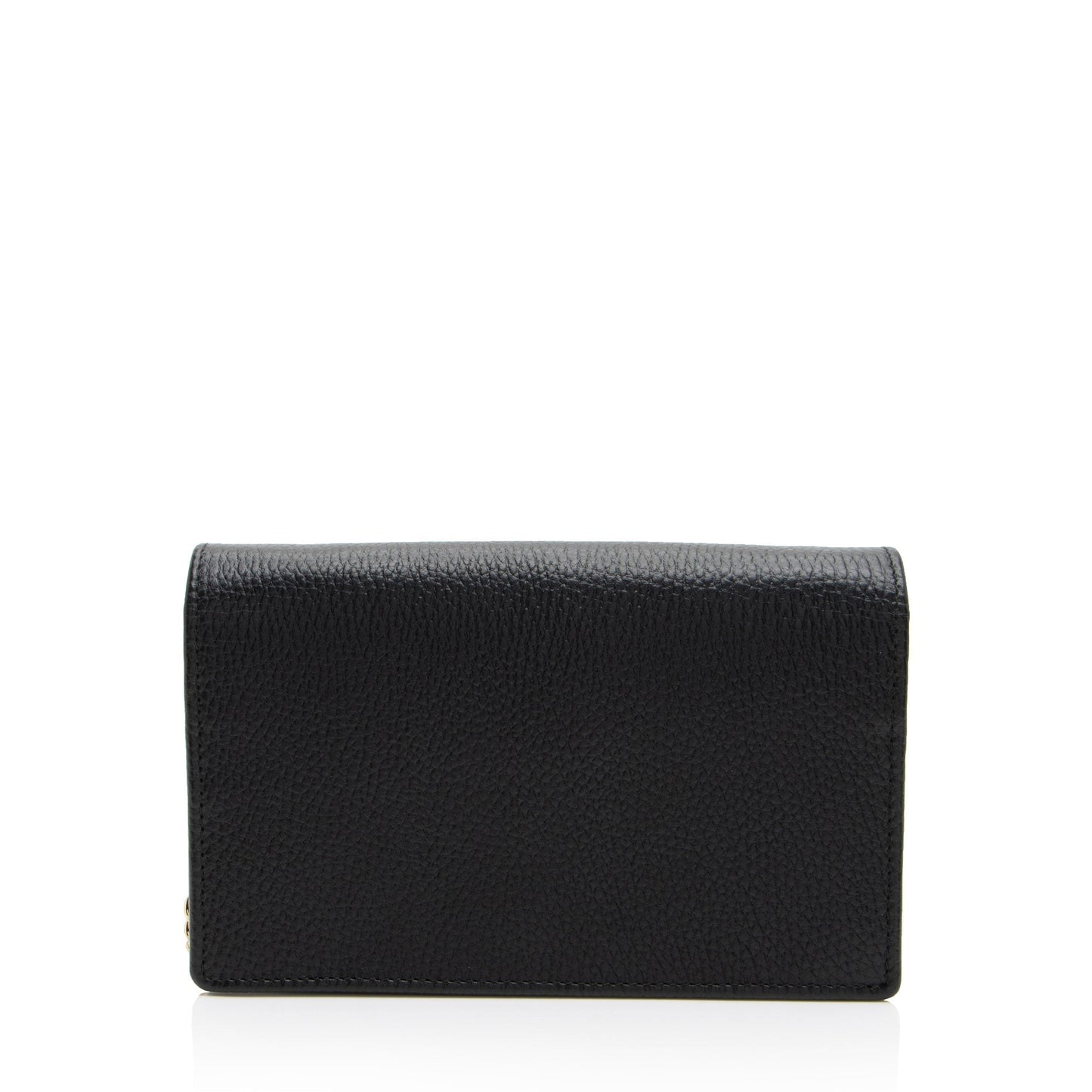 Gucci GG Marmont SHF-srjOwr Leather Black Mini Chain Crossbody Bag