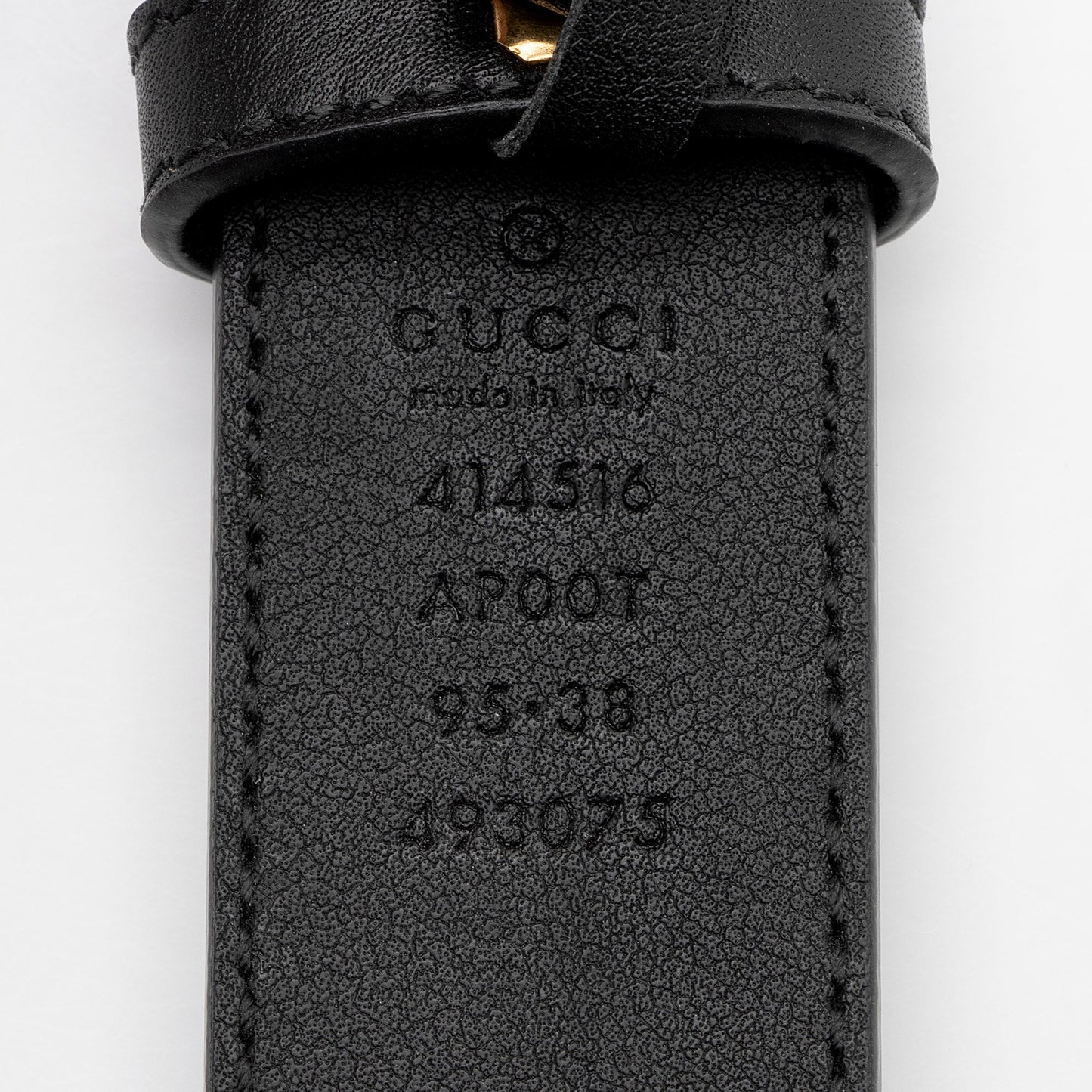 Gucci GG Marmont Slim Belt - Leather Black Accessory Shf 9Povbg