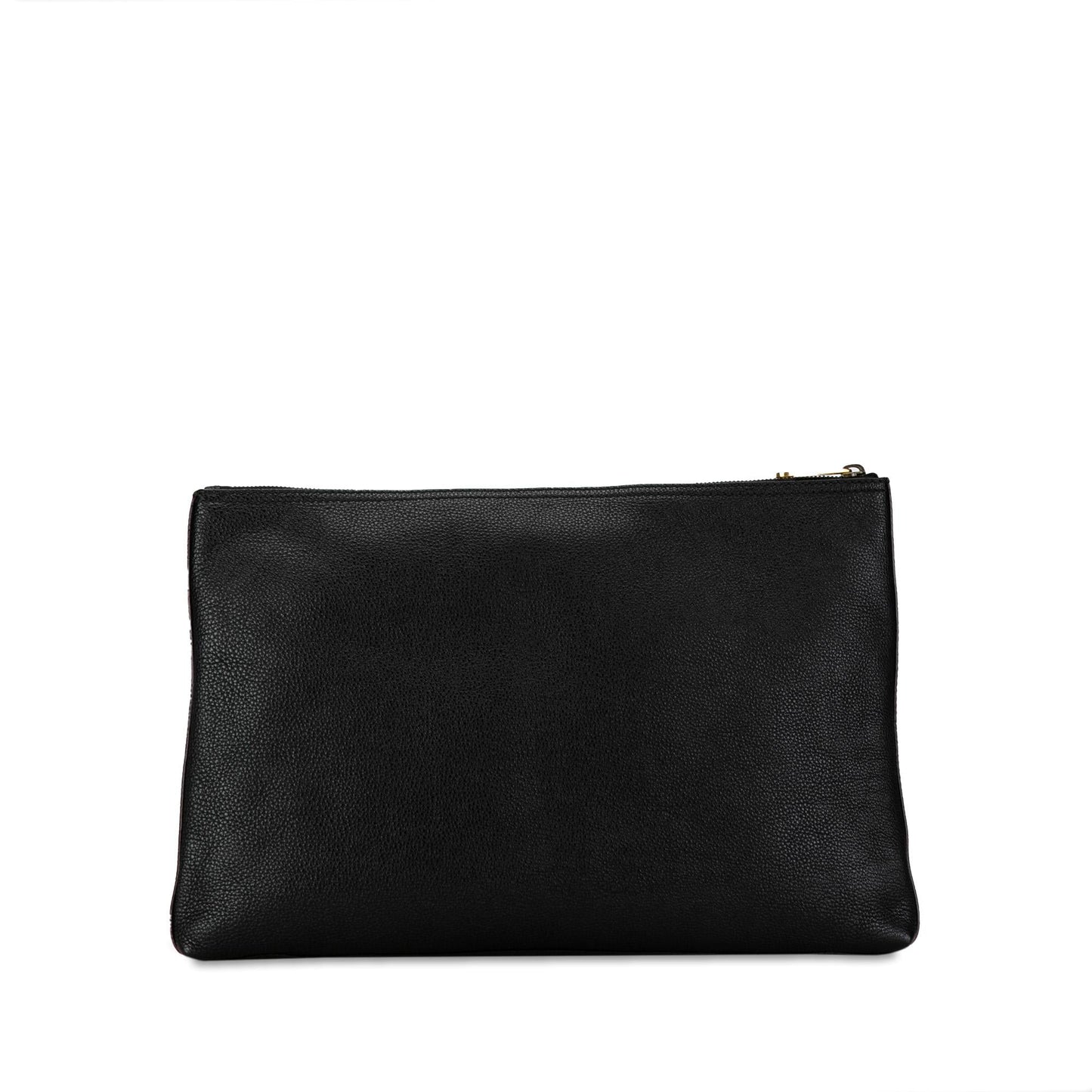 Gucci SHG-0B9RCU Leather Calf Black Logo Clutch Bag