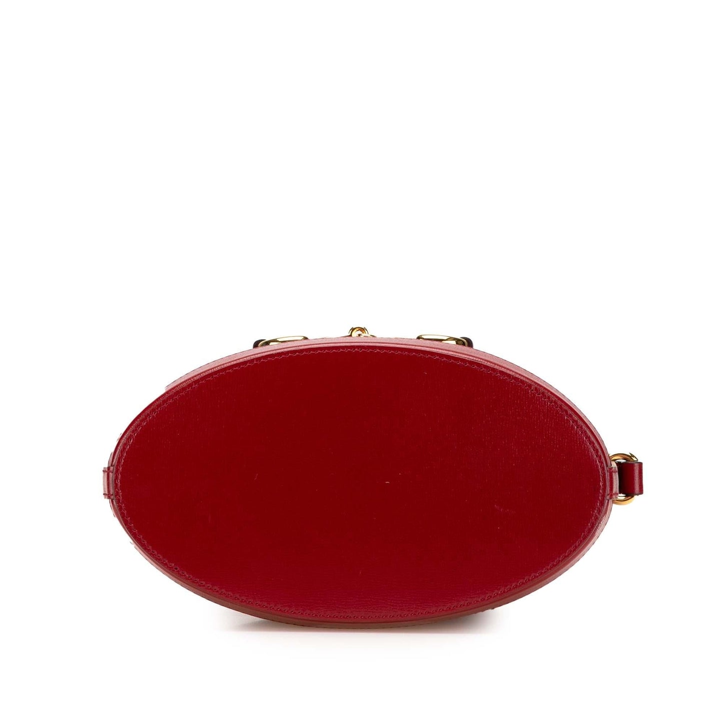 Gucci Horsebit Leather Calf Red Bucket Shoulder Bag Bag 3