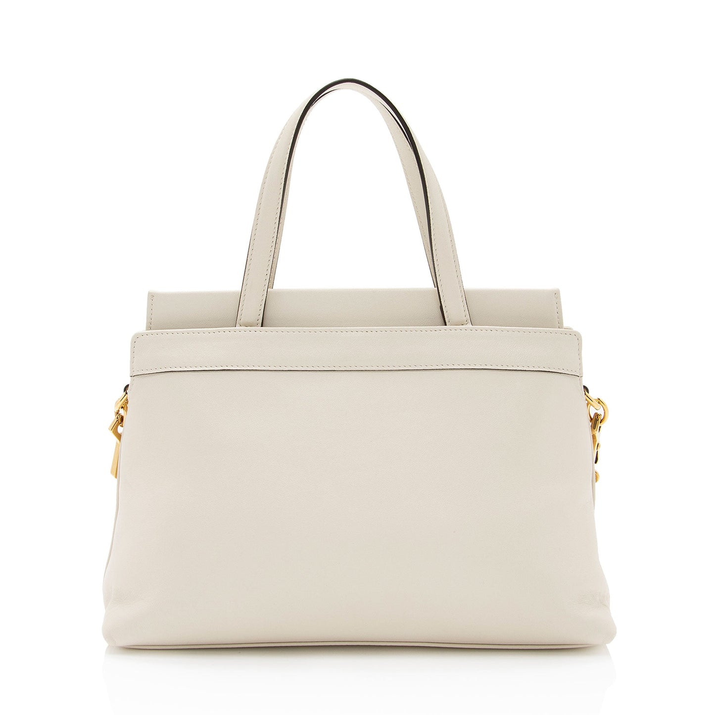 Gucci Interlocking G SHF-sjQV4q Calf Calfskin White Top Handle Tote Bag