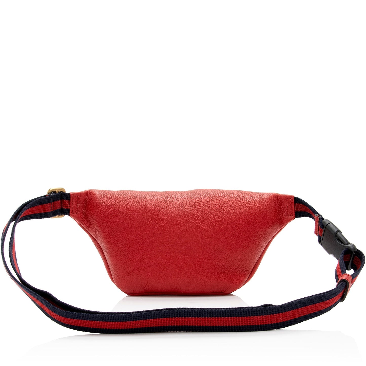 Gucci Belt SHF-hKYC3Q Leather Nylon Red Logo Accessory
