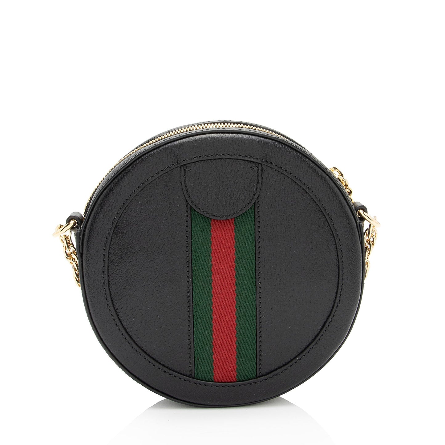 Gucci Ophidia Round SHF-z9TS8F Leather Nylon Black Mini Crossbody Bag