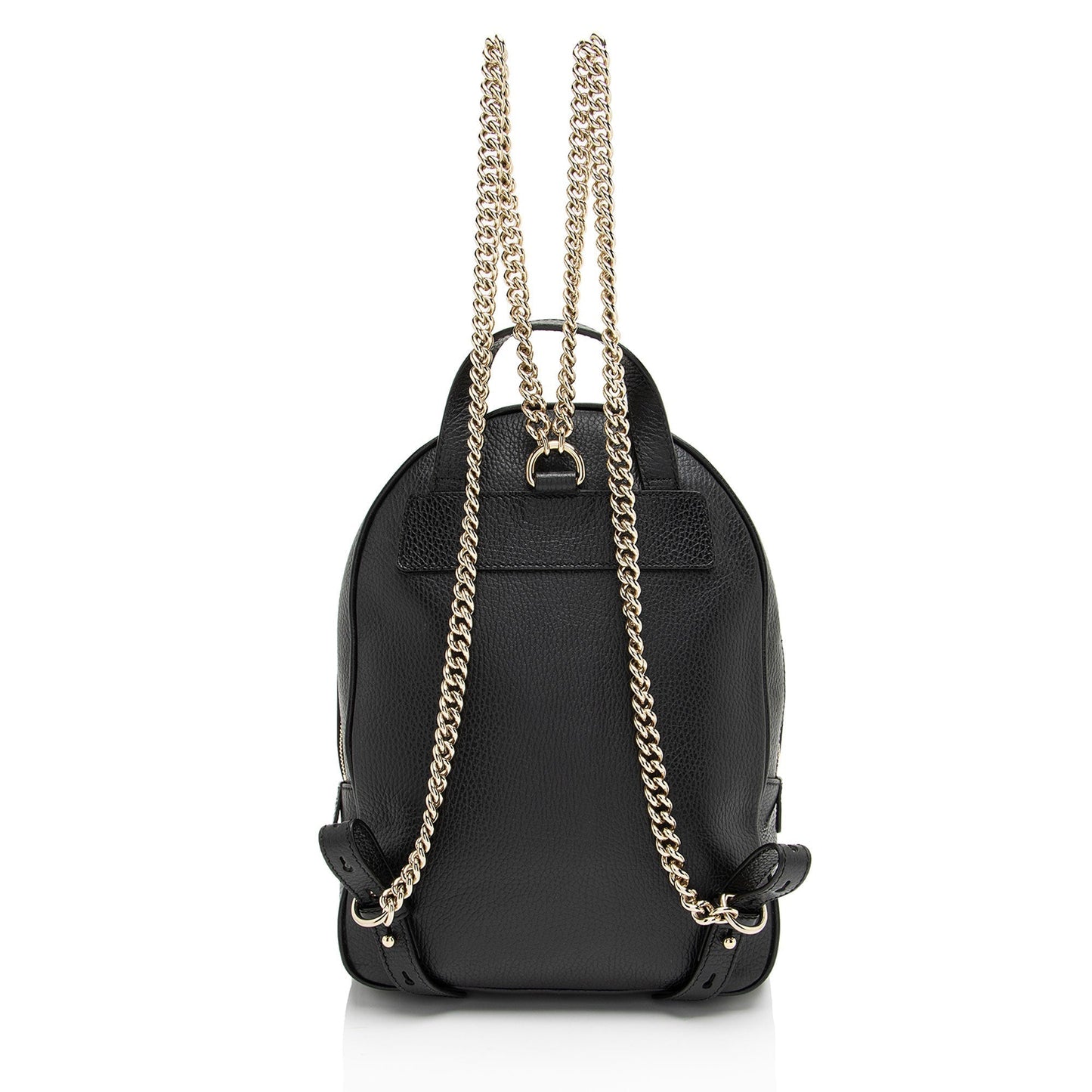 Gucci Soho Backpack Leather Black Chain Shoulder Bag