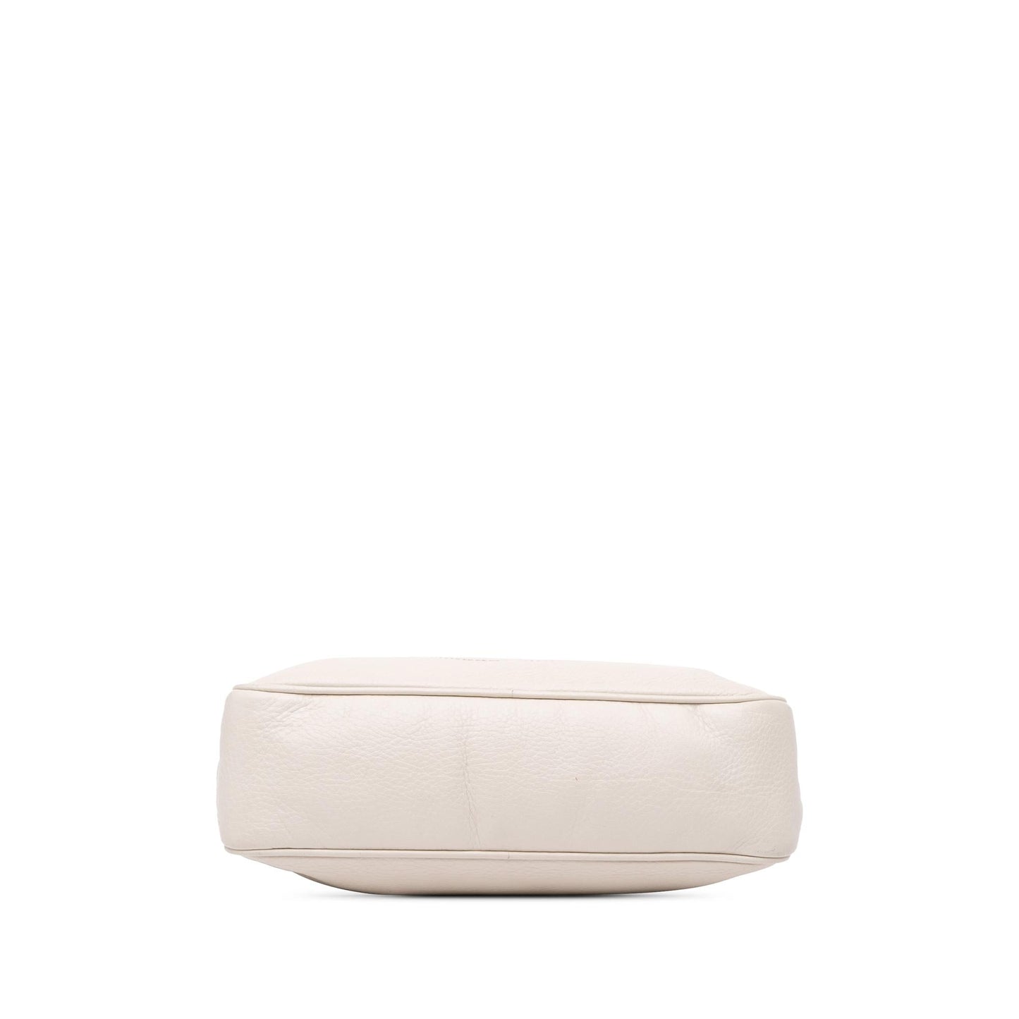 Gucci Soho Zip Leather Calf White Chain Shoulder Bag