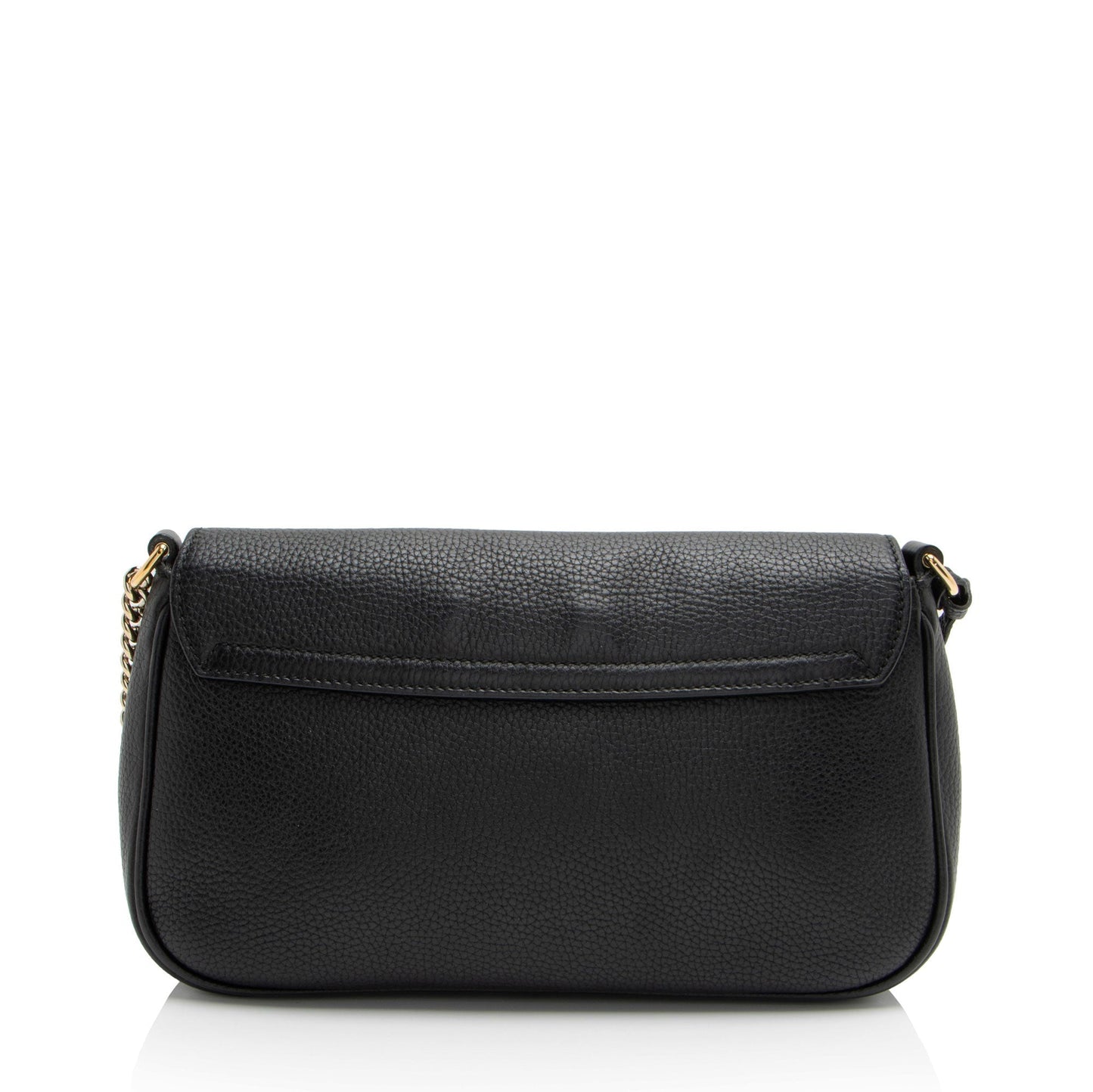 Gucci Soho SHF-h90S5H Leather Black Medium Flap Crossbody Bag