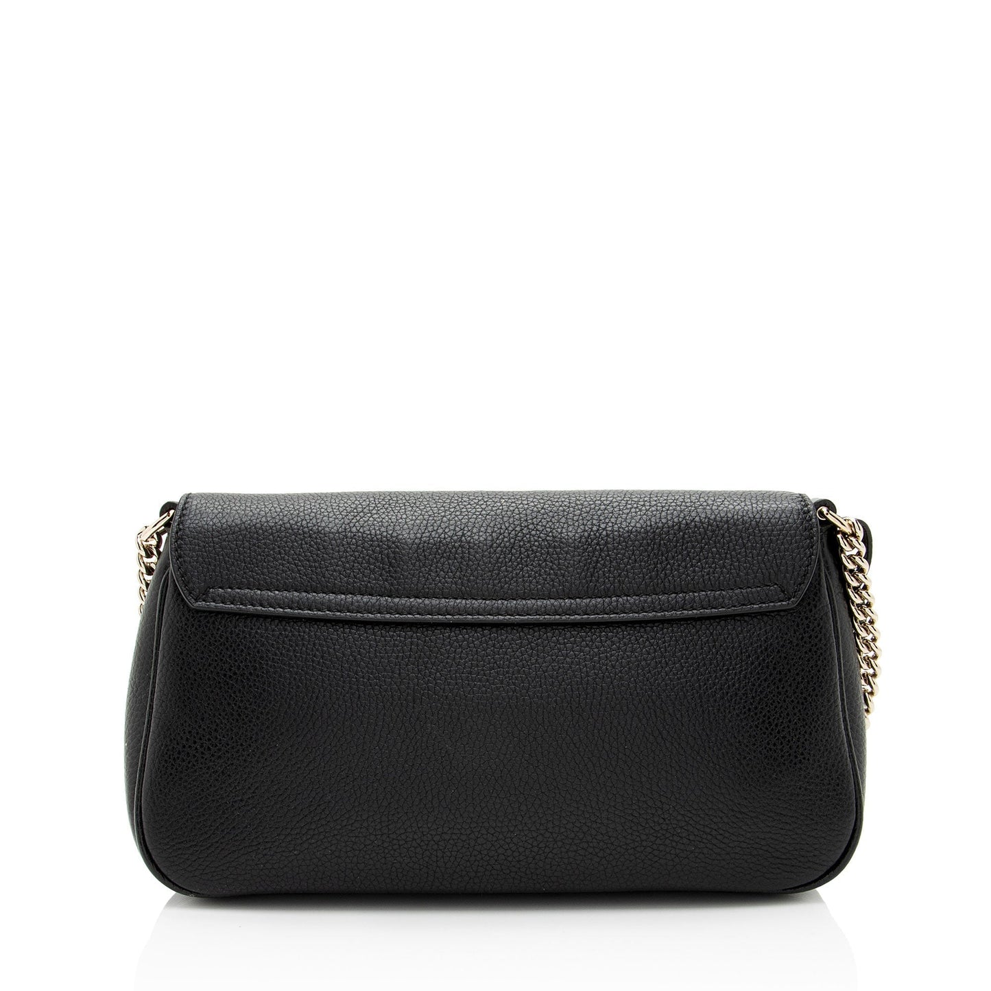 Gucci Soho Leather Black Medium Flap Crossbody Bag Flap Bag