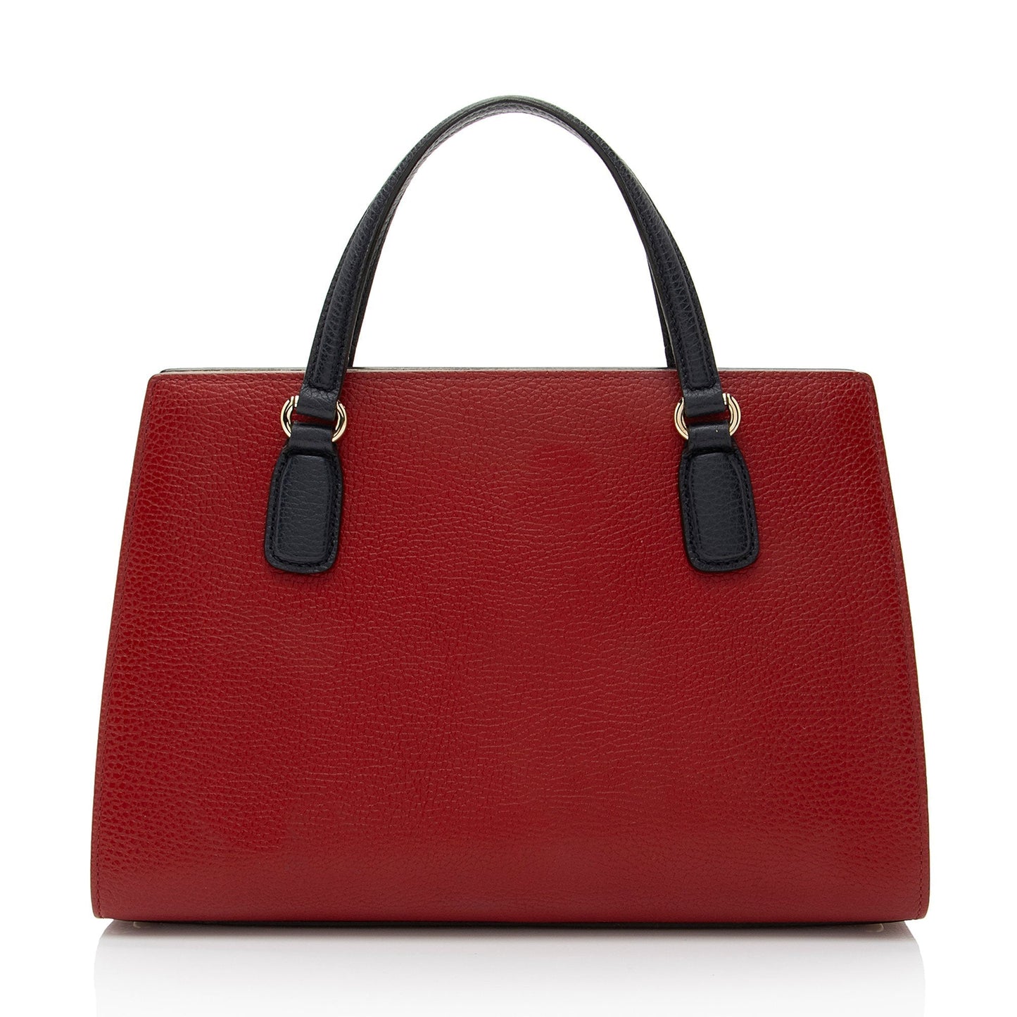 Gucci Soho Leather White Blue Red Satchel Bag