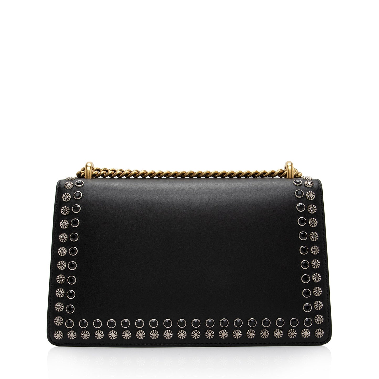 Gucci Studded Dionysus SHF-4mjFWd Leather Black Small Shoulder Bag