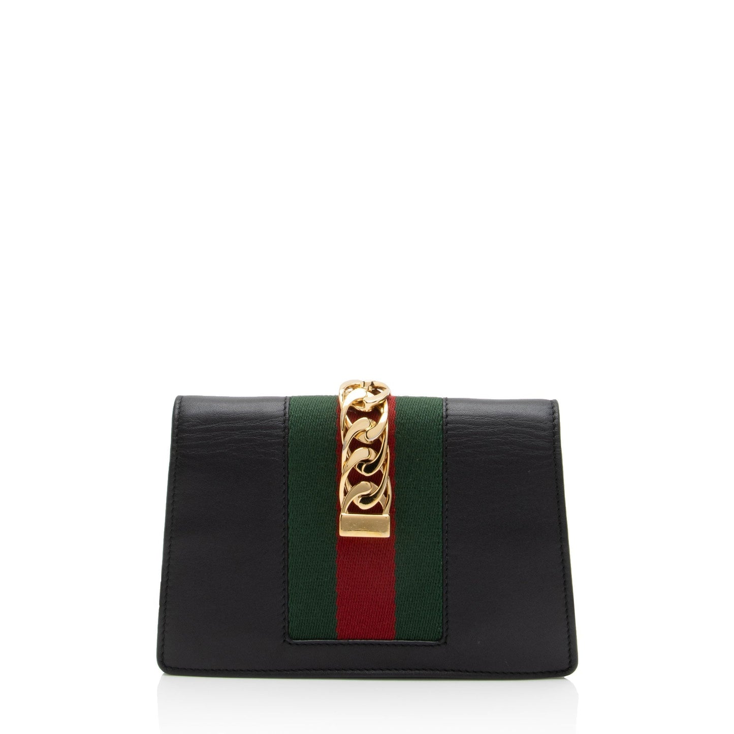 Gucci Sylvie Super SHF-pKo8lR Leather Nylon Black Mini Crossbody Bag