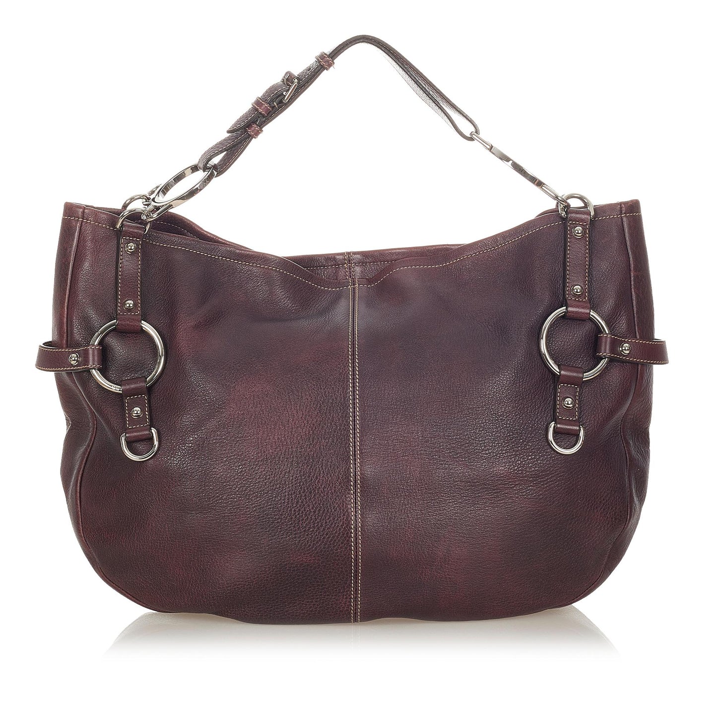 Gucci SHG Leather Calf Brown Tote Bag