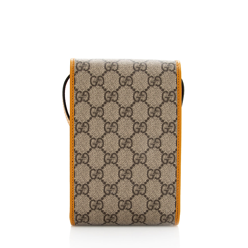 Gucci Limited Edition GG SHF Leather Canvas Brown Beige Shoulder Bag
