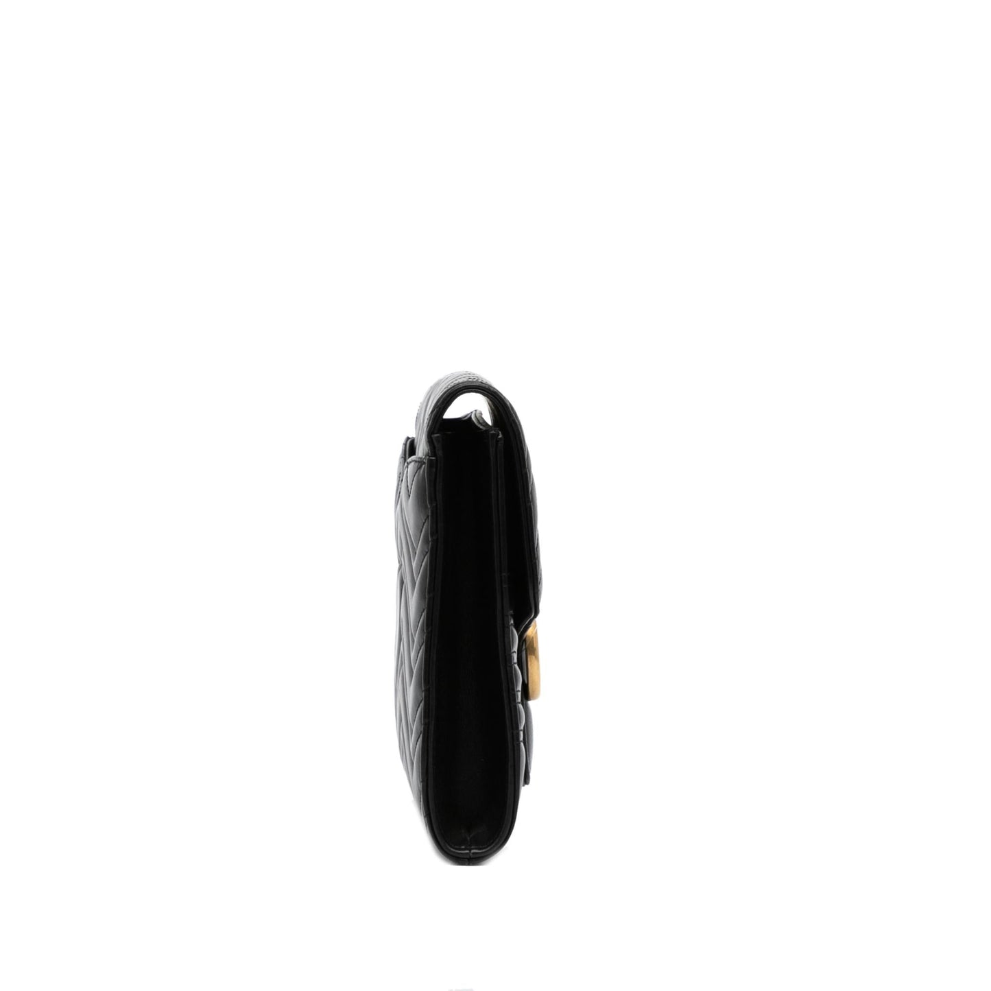 Gucci GG Marmont SHG-y2VUML Matelasse Calf Black Clutch Bag