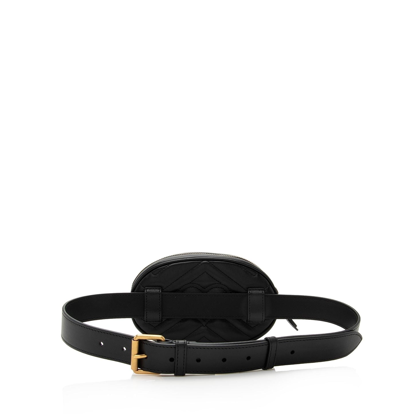 Gucci GG Marmont Belt - Size Matelasse Leather Black Accessory Shf E1Ita6